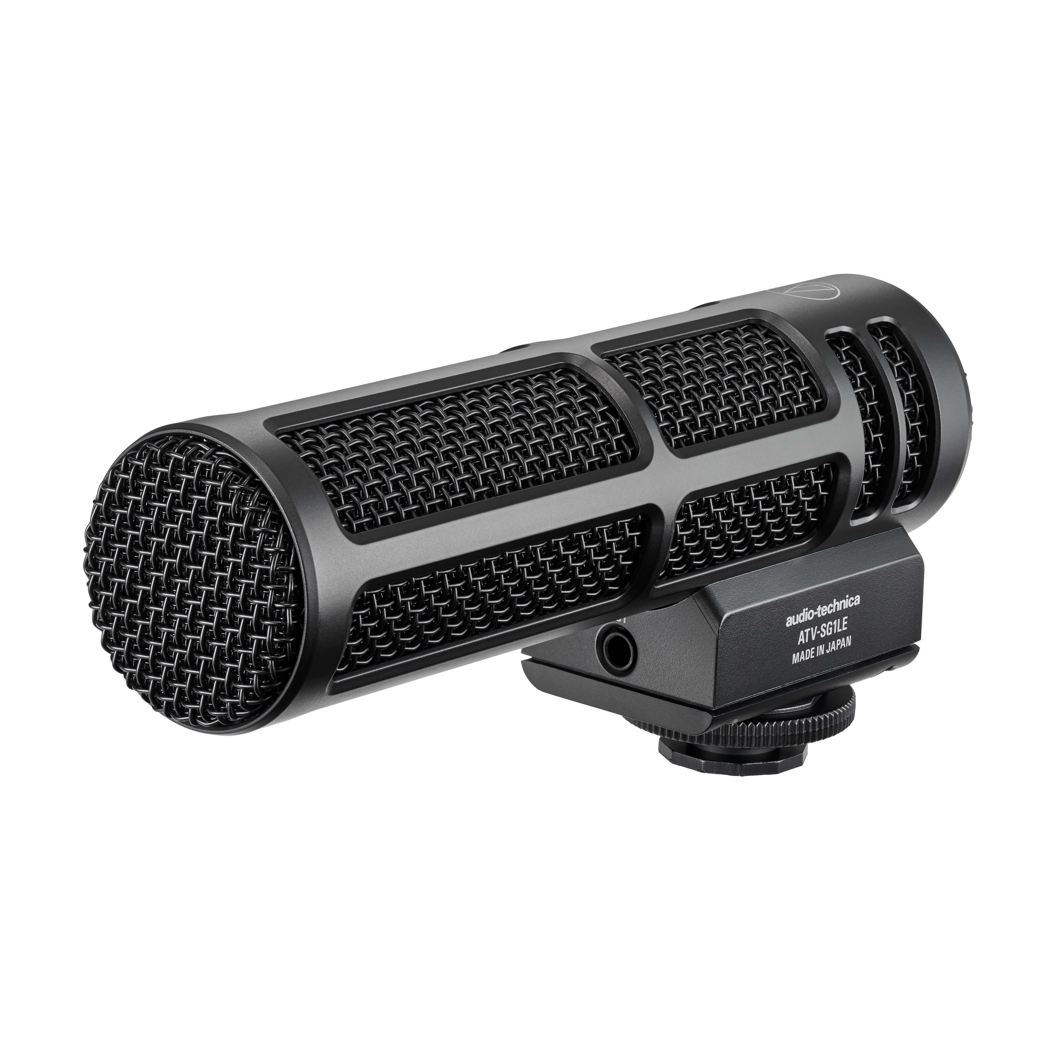 Audio-Technica ATV-SG1LE - On-camera Shotgun Microphone, angle front