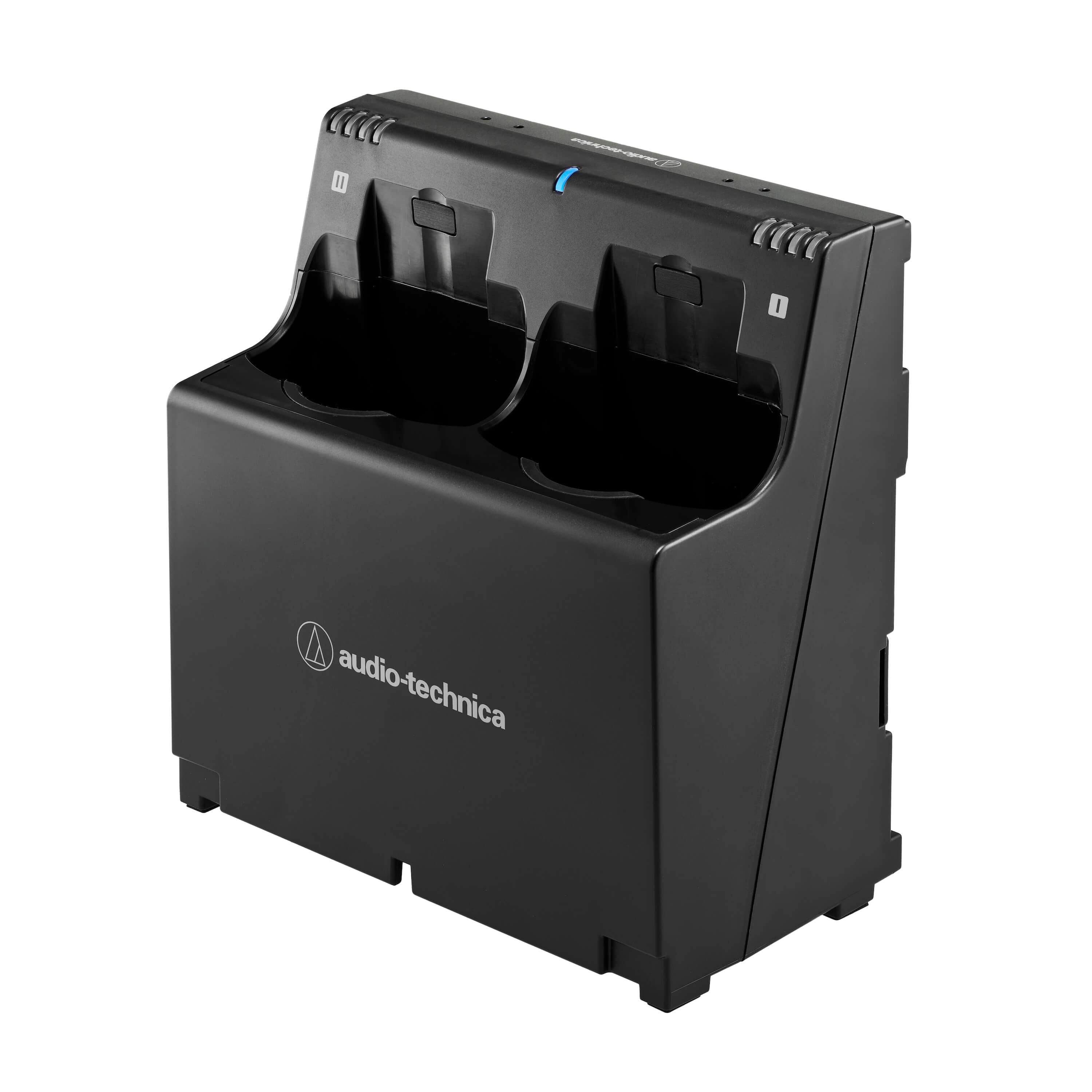 Audio-Technica ATW-CHG6 - D50 2-Bay Handheld and Body-Pack Charger, vertical
