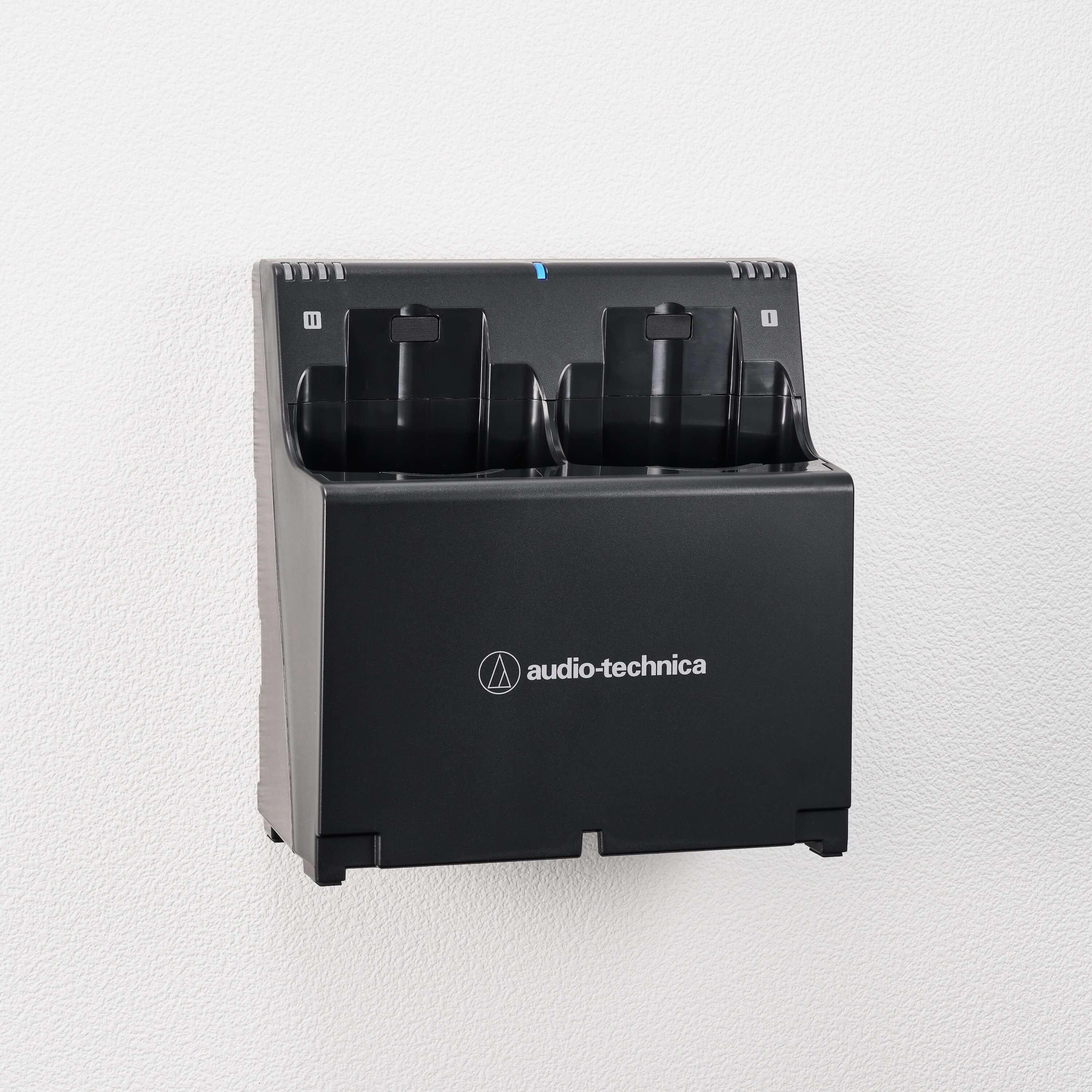 Audio-Technica ATW-CHG6 - D50 2-Bay Handheld and Body-Pack Charger, wall mount