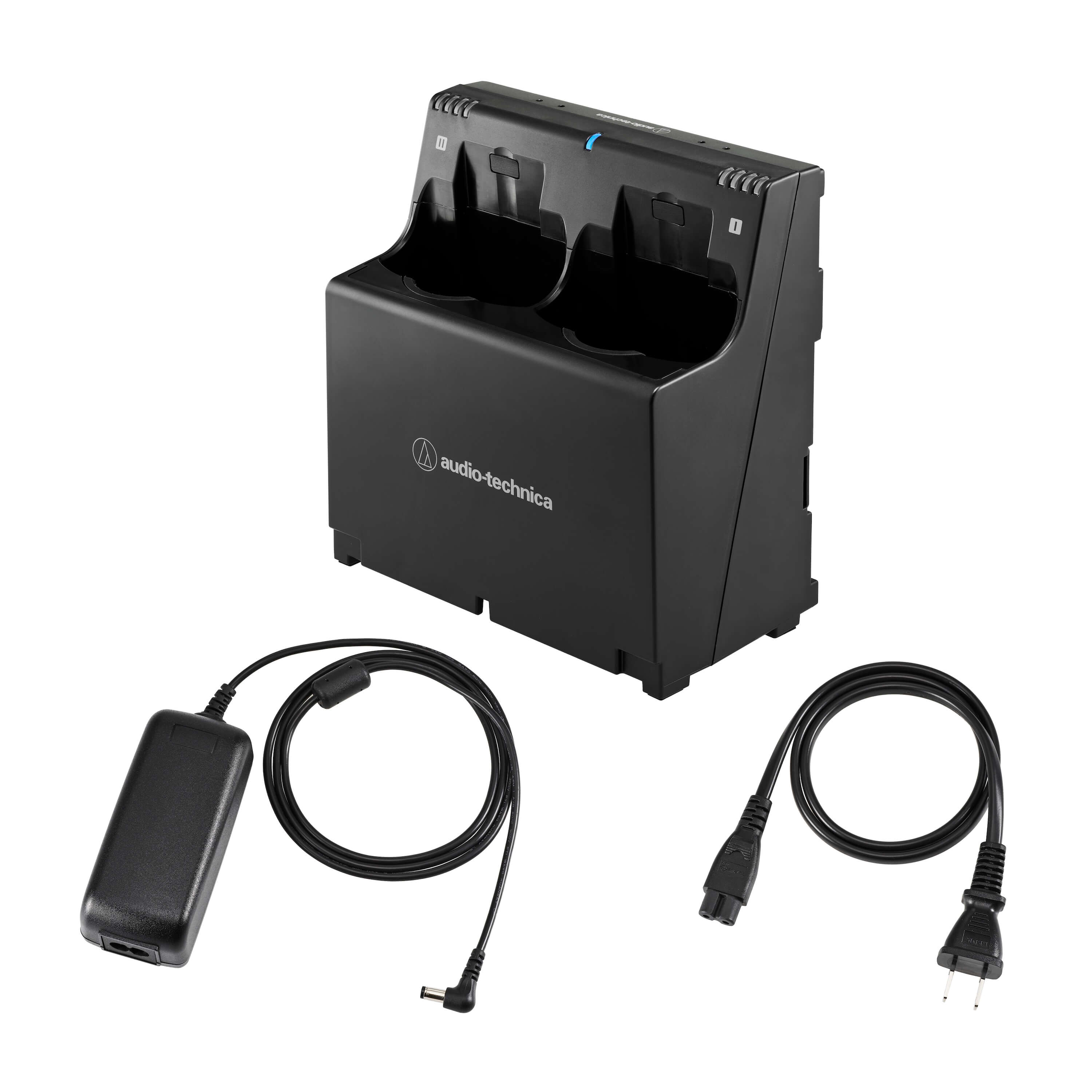Audio-Technica ATW-CHG6AD - D50 2-Bay Handheld and Body-Pack Charger with power supply