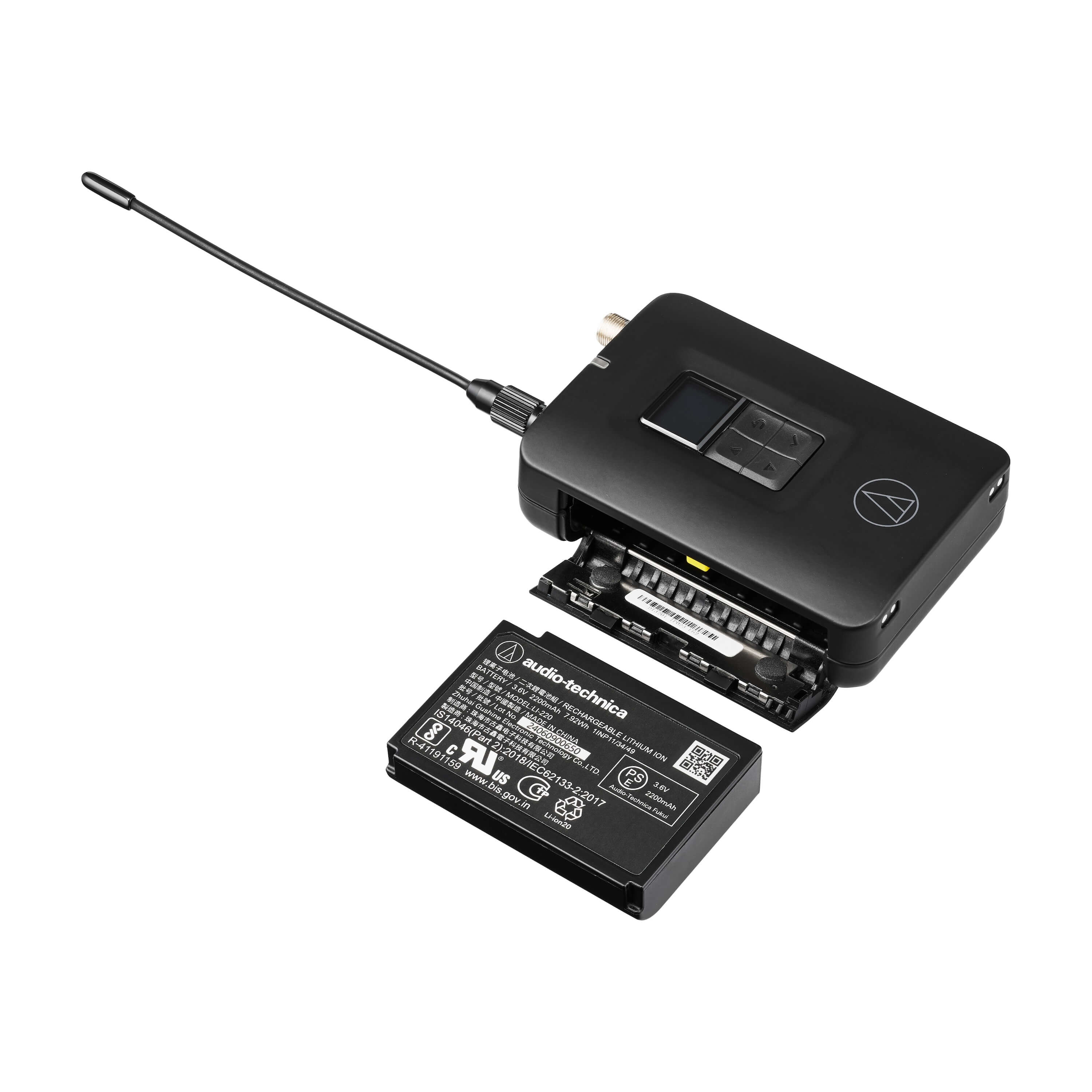 Audio-Technica ATW-DT3201 - D50 Body-Pack Transmitter, battery door