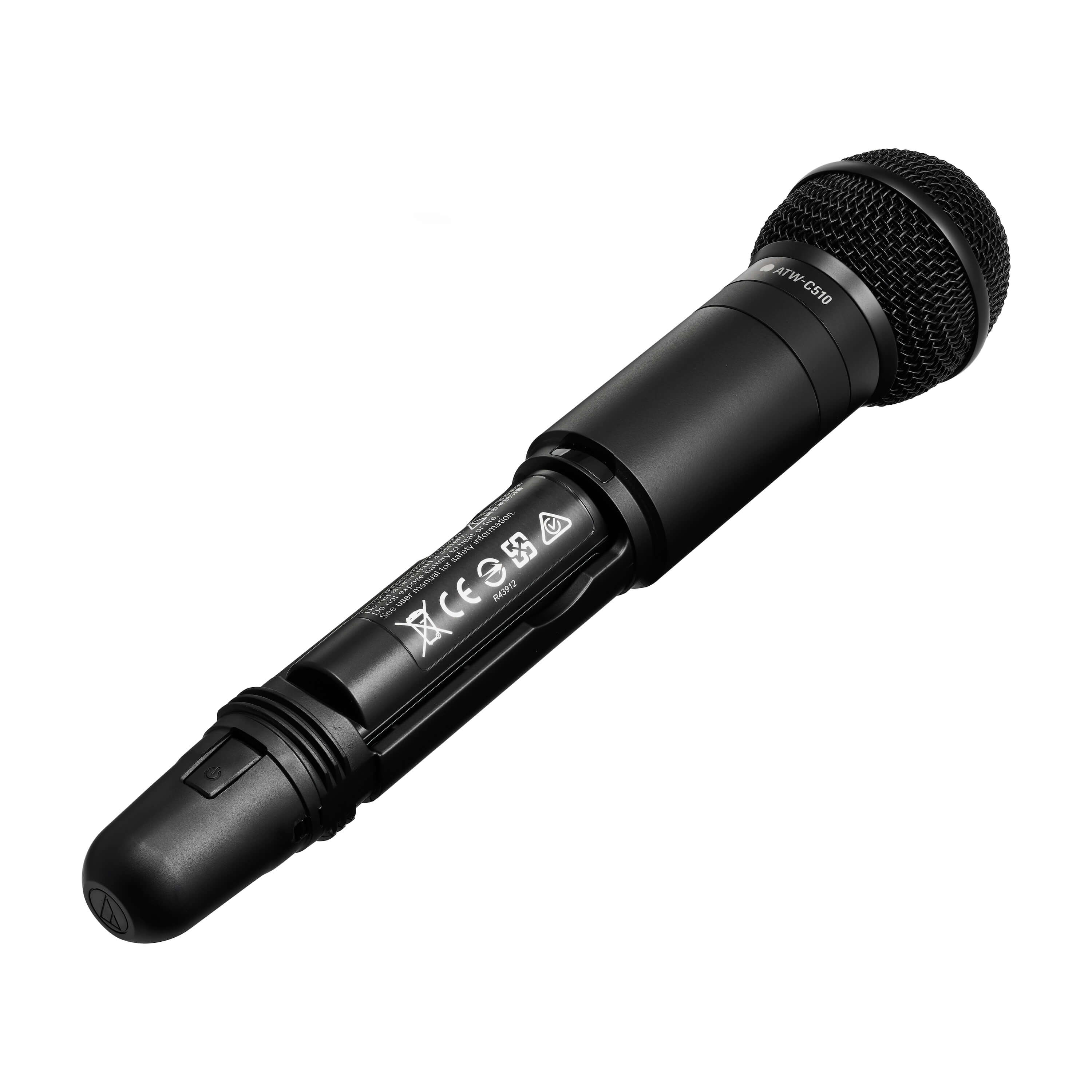 Audio-Technica ATW-DT3202/C510DF2 - D50 TX510 Handheld Transmitter, battery