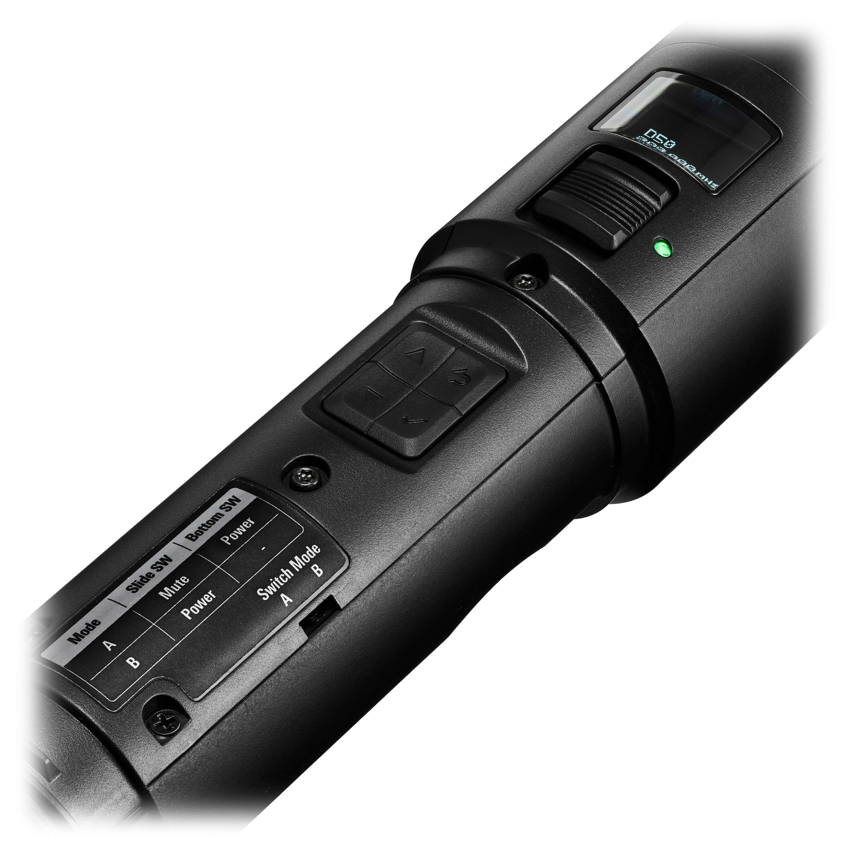 Audio-Technica ATW-DT3202DF2 - D50 Handheld Transmitter, buttons