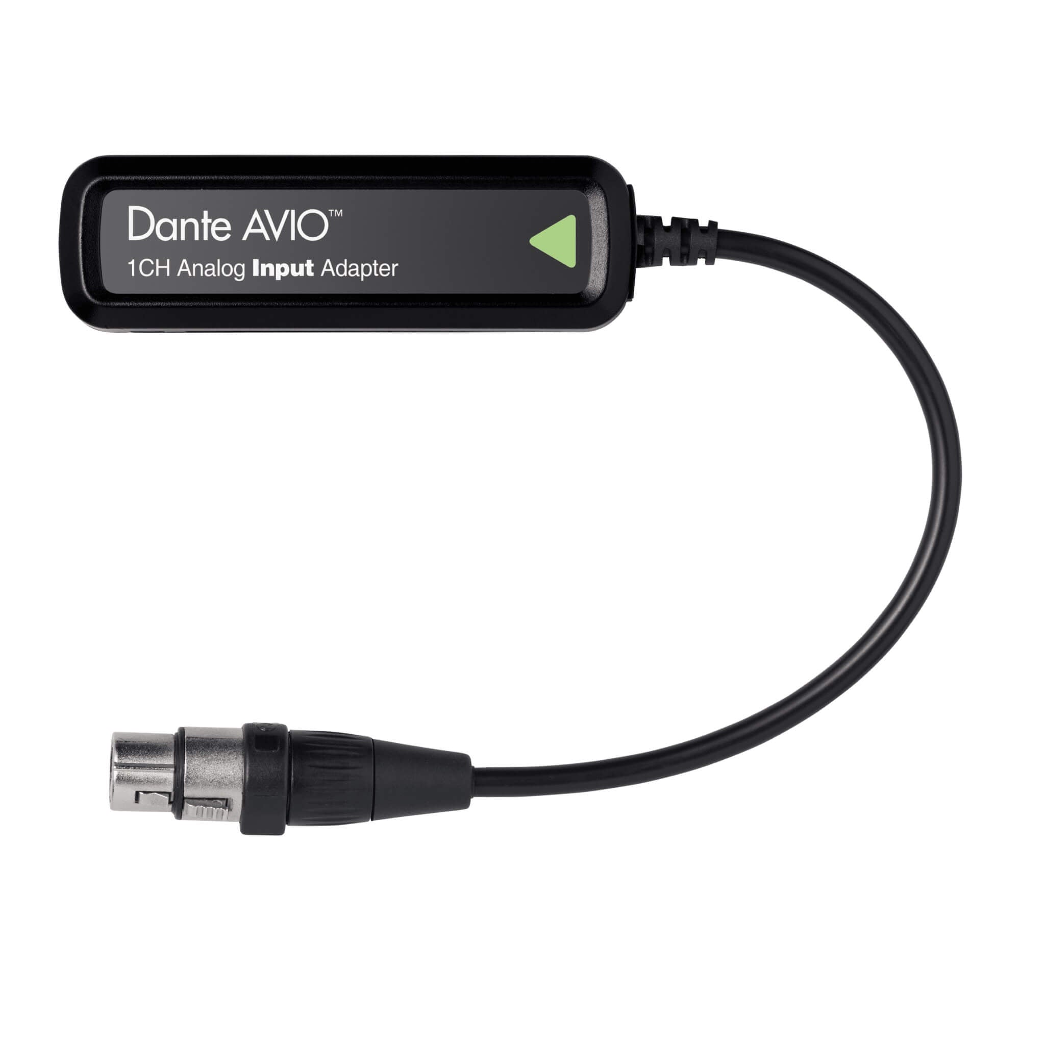 Audinate Dante AVIO 1-Channel Analog Input Adapter, top