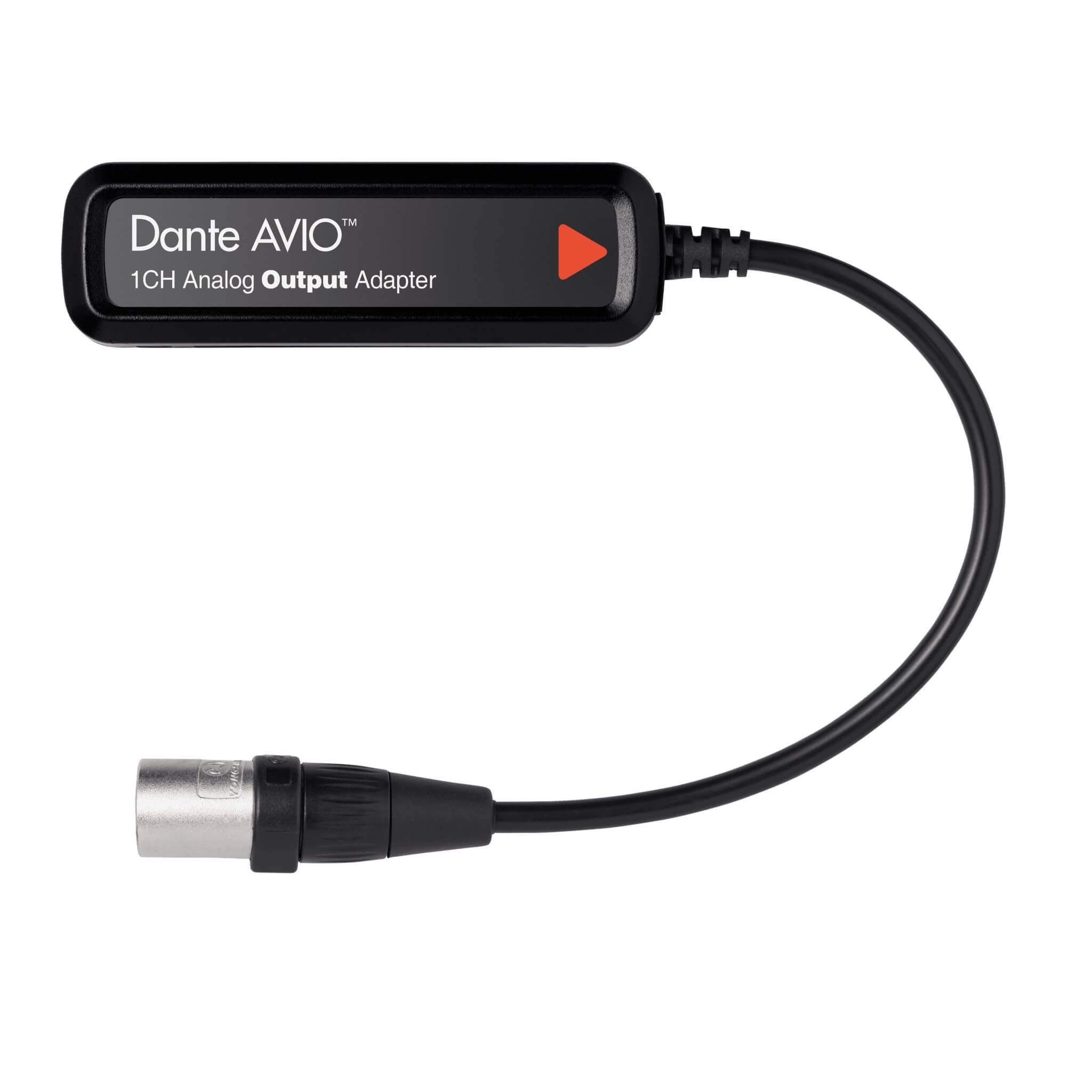 Audinate Dante AVIO 1-Channel Analog Output Adapter, top