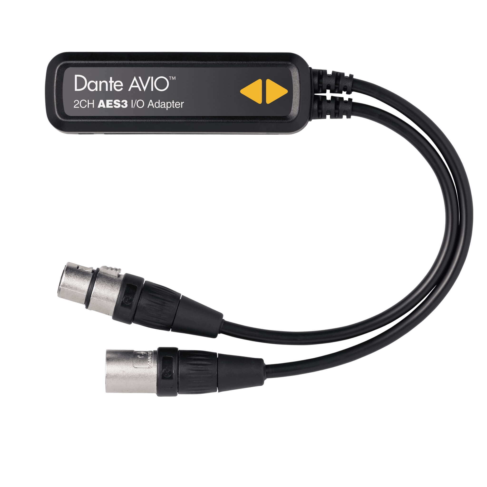 Audinate Dante AVIO 2-Channel AES3 I/O Adapter, top