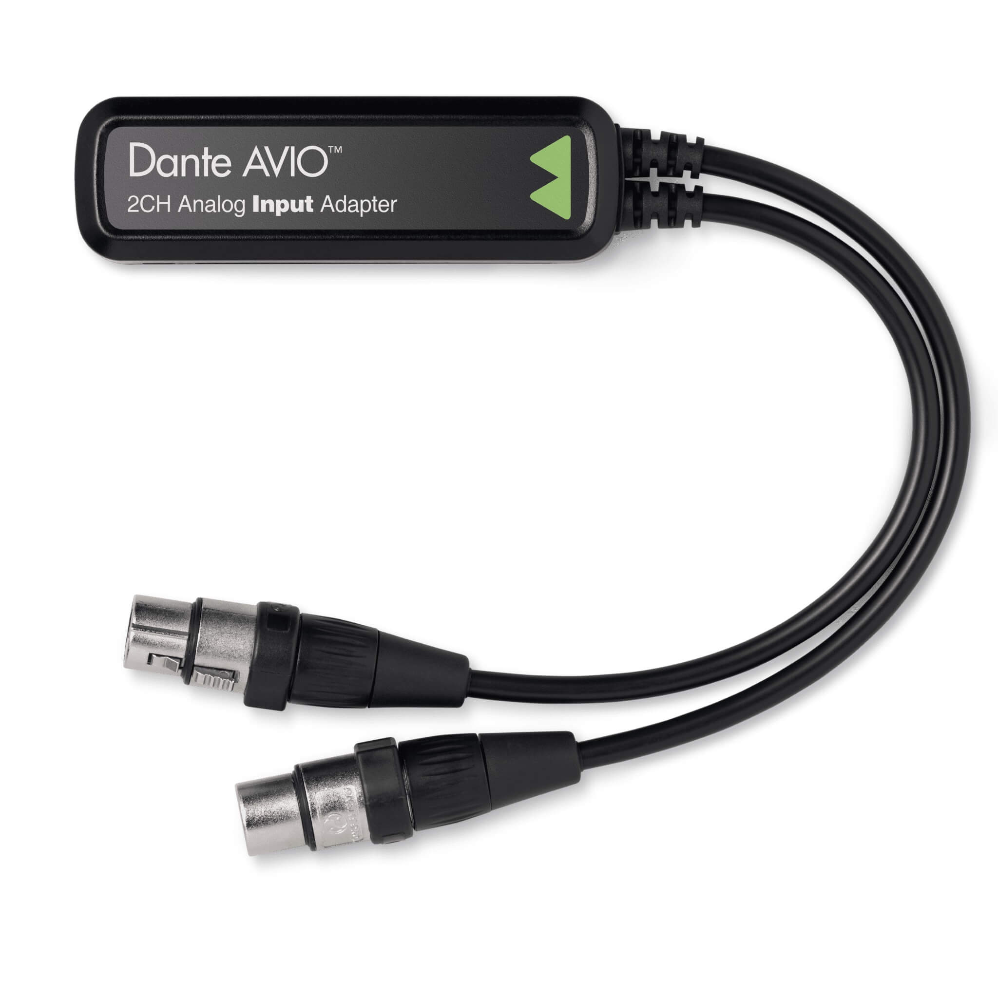 Audinate Dante AVIO 2-Channel Analog Input Adapter, top
