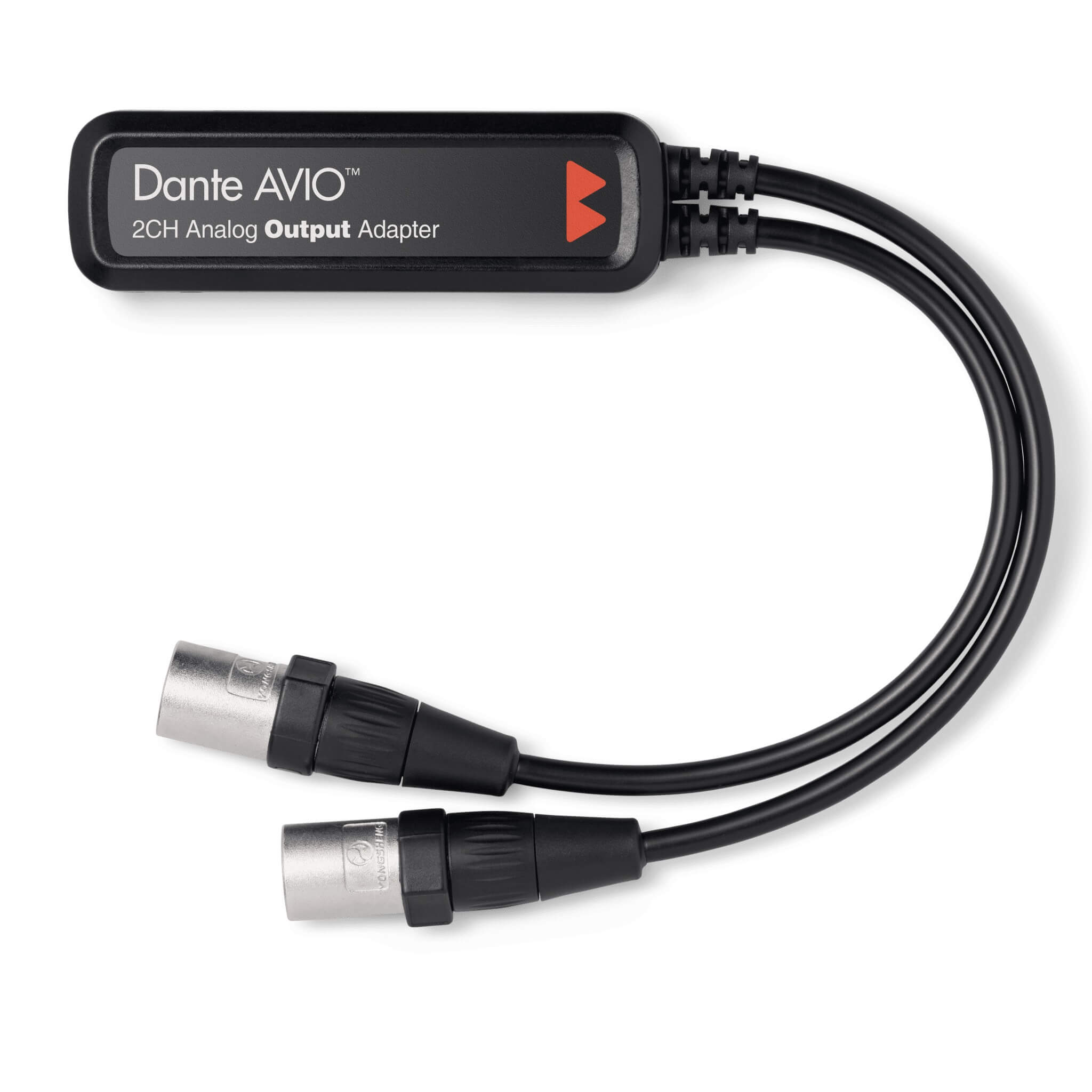 Audinate Dante AVIO 2-Channel Analog Output Adapter, top