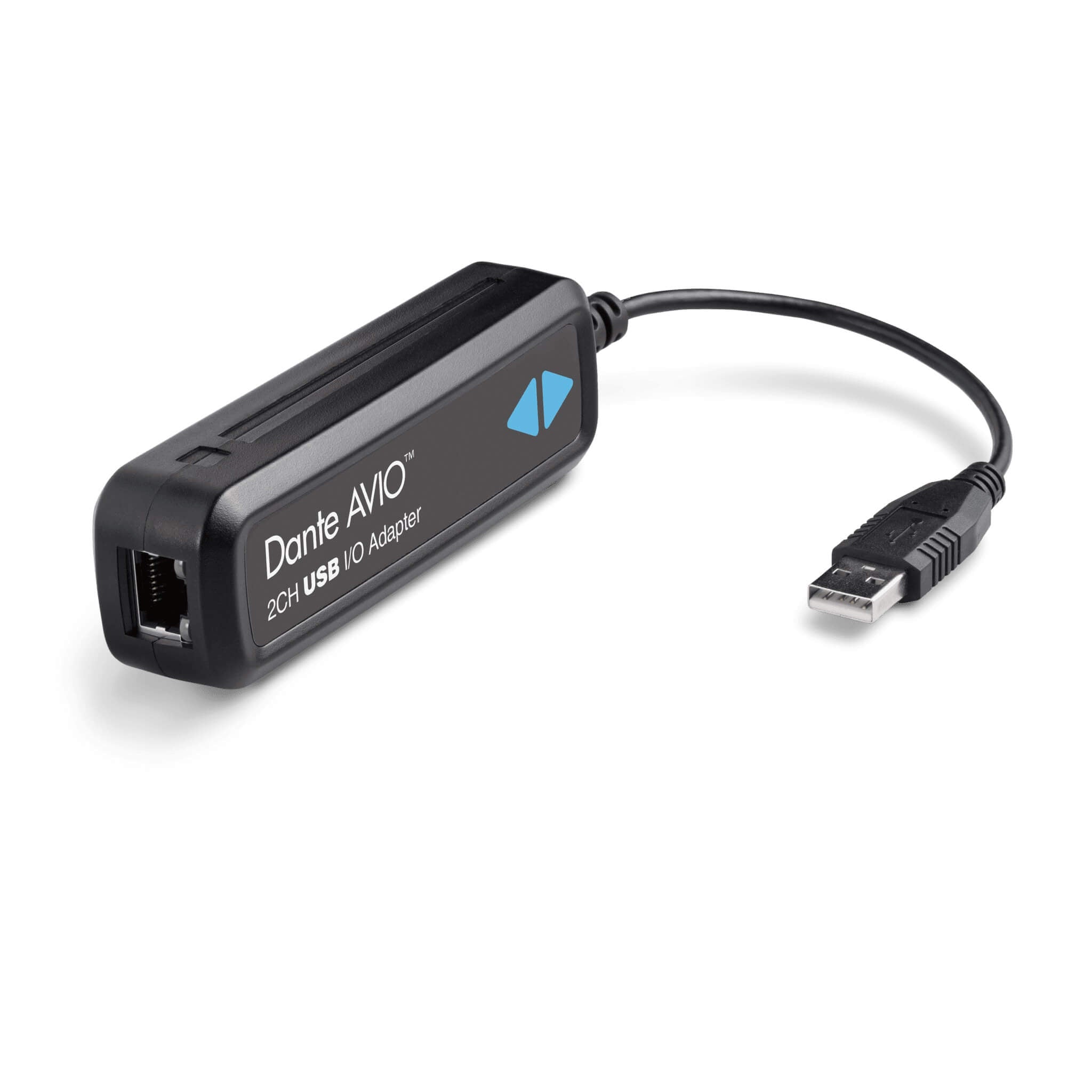 Audinate Dante AVIO 2-Channel USB I/O Adapter, angle