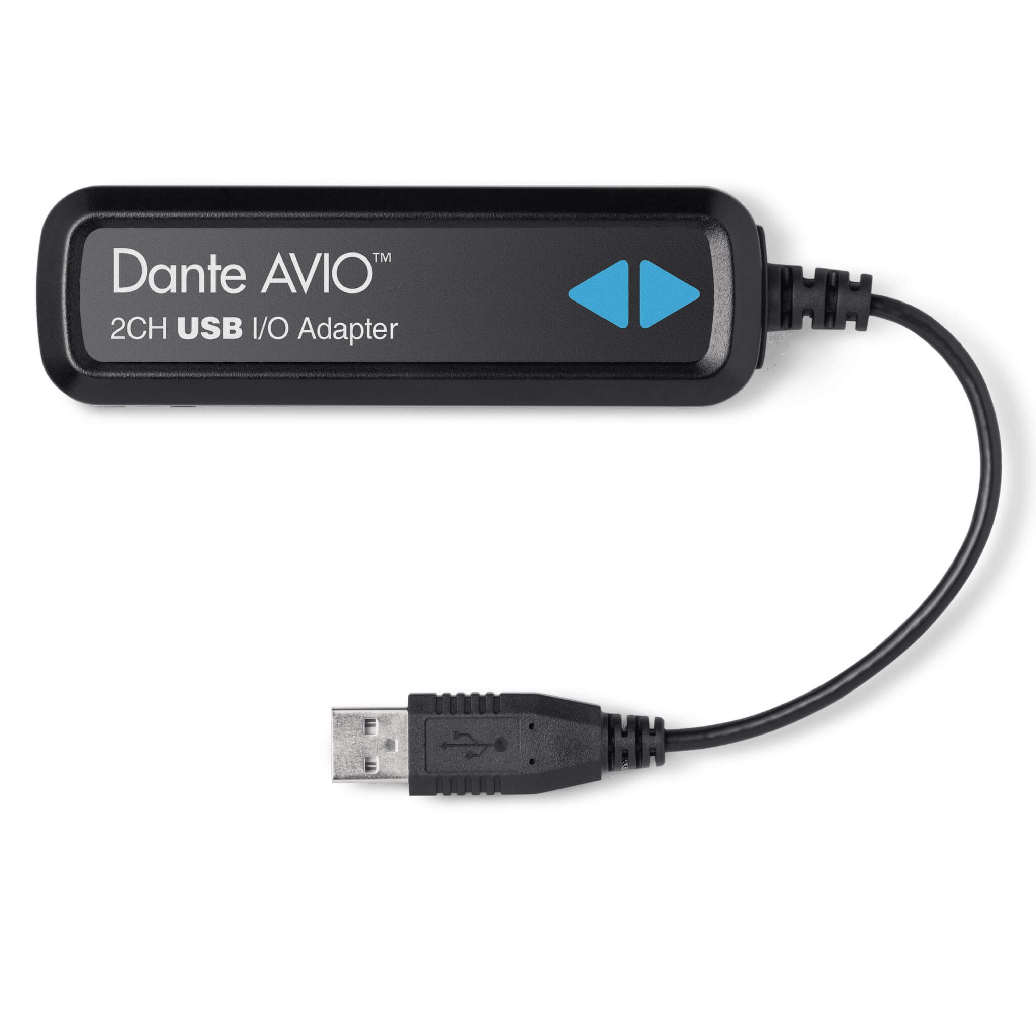 Audinate Dante AVIO 2-Channel USB I/O Adapter, top
