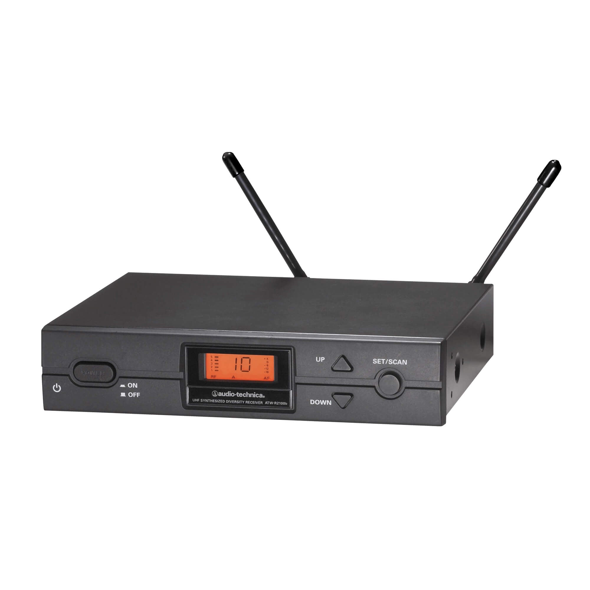 Audio-Technica ATW-R2100c - UHF Wireless Receiver (2000 Series), angle