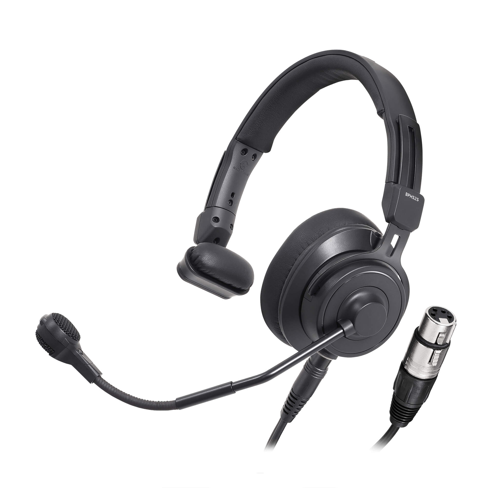 Audio-Technica BPHS2Sa-XF4 - Single-Ear Broadcast Headset with Dynamic Mic
