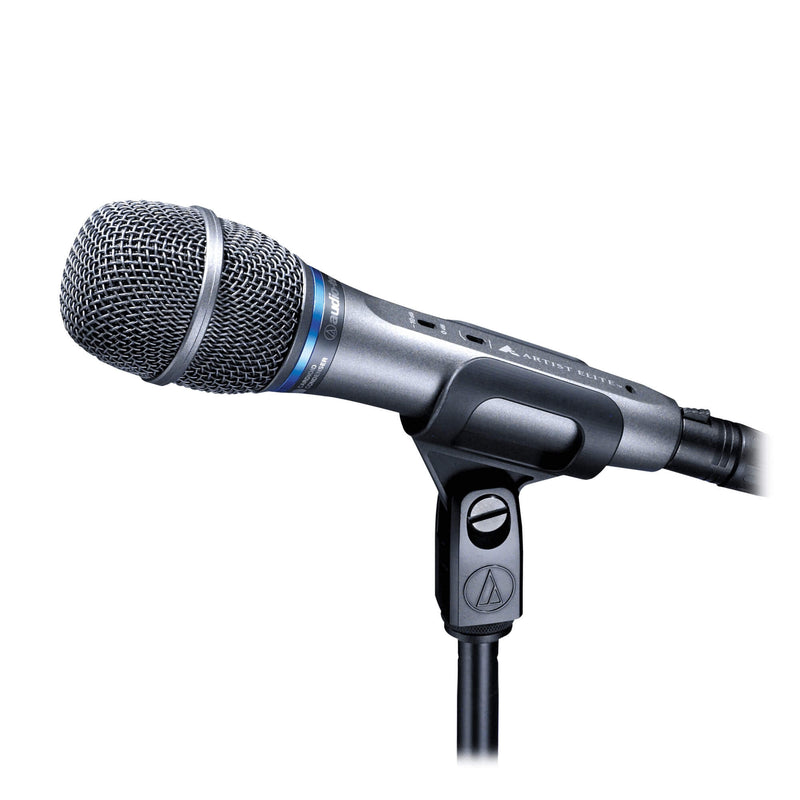 Audio-Technica AE5400 - Cardioid Condenser Handheld Microphone with Quiet-Flex™ stand clamp