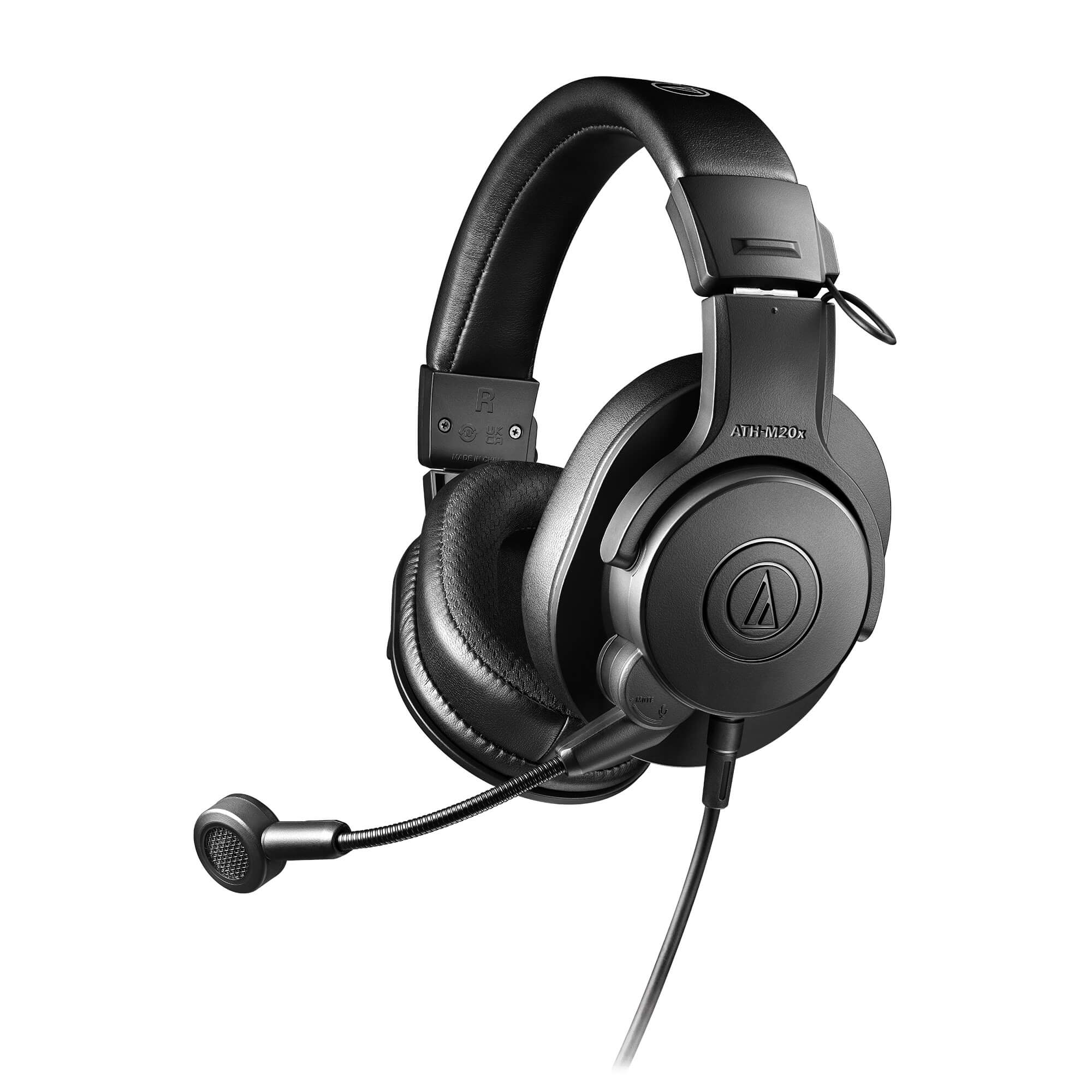 Audio-Technica ATH-M20xSTS StreamSet - Streaming Headset, angled