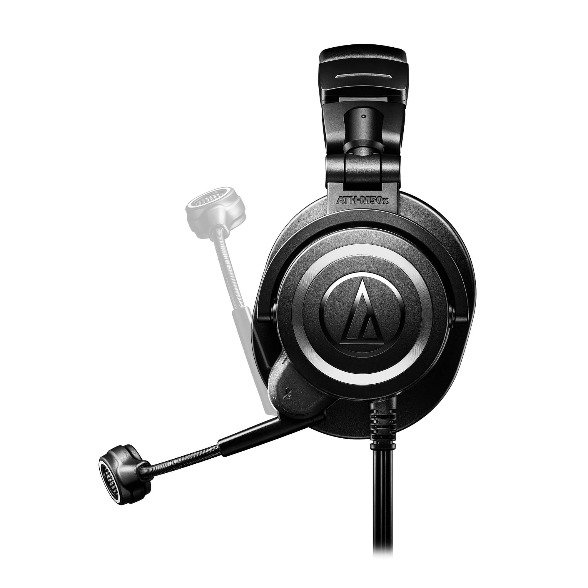 Audio-Technica ATH-M50xSTS StreamSet - Streaming Headset, rotate boom up to mute