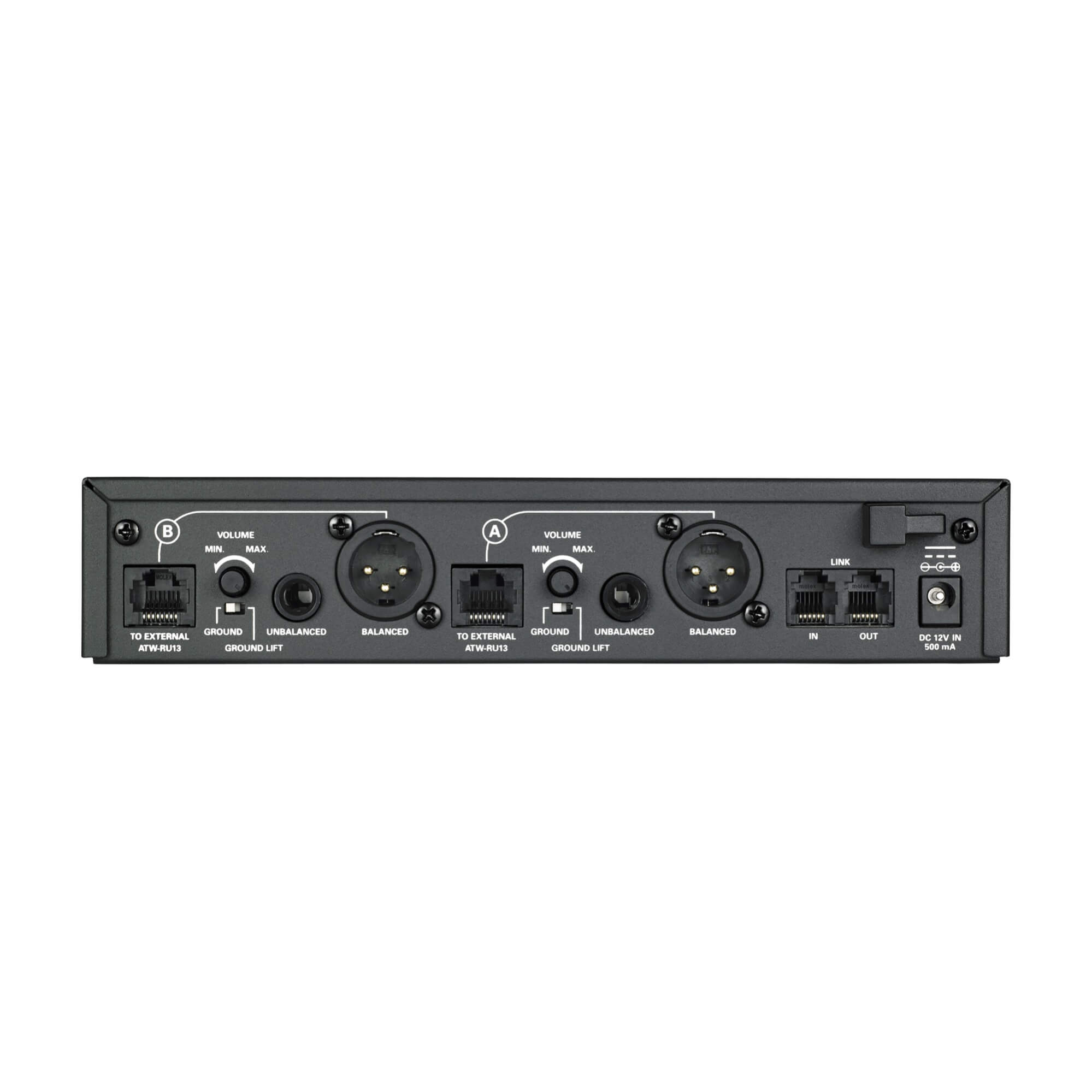 Audio-Technica ATW-RC13 - System 10 Pro Rack-mount Receiver Chassis, rear