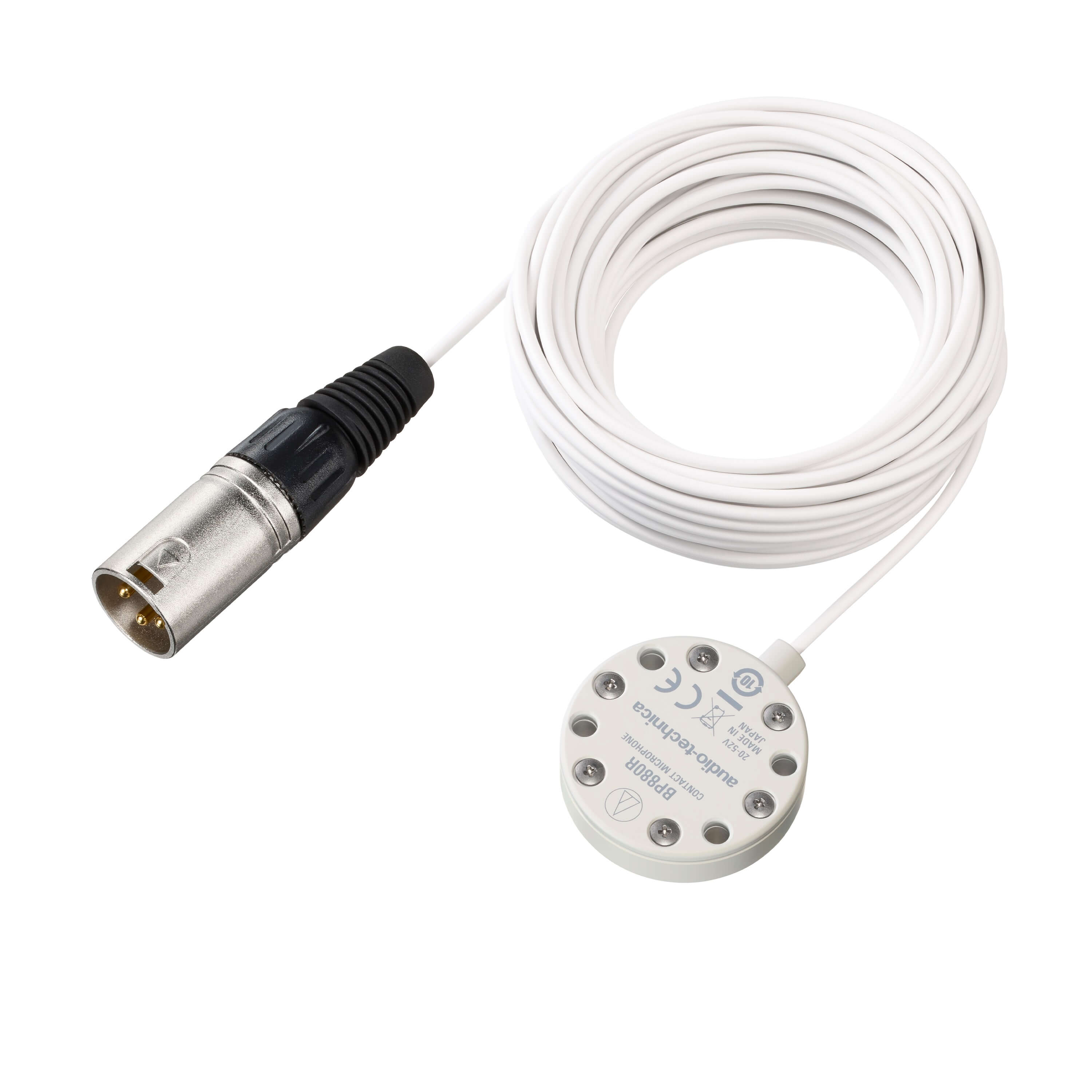 Audio-Technica BP880R - Waterproof Contact Transducer Microphone, angled