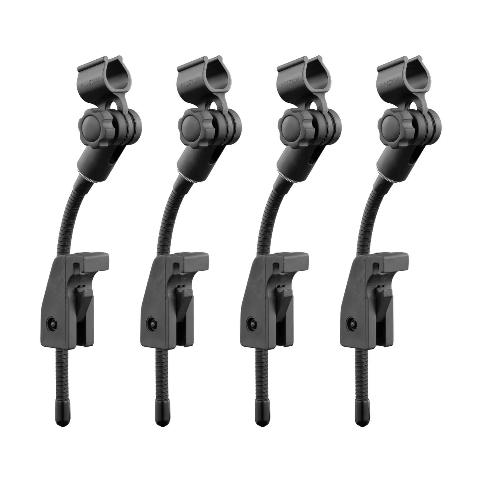 4x DVICE Flexible mini-gooseneck mounts with rim mounted drum clamp