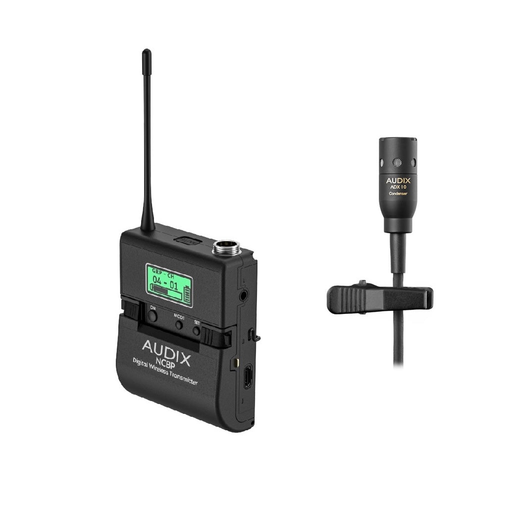Audix Novacore NCBPADX10 - NCBP Bodypack Wireless Transmitter with ADX10 lavalier microphone bundle