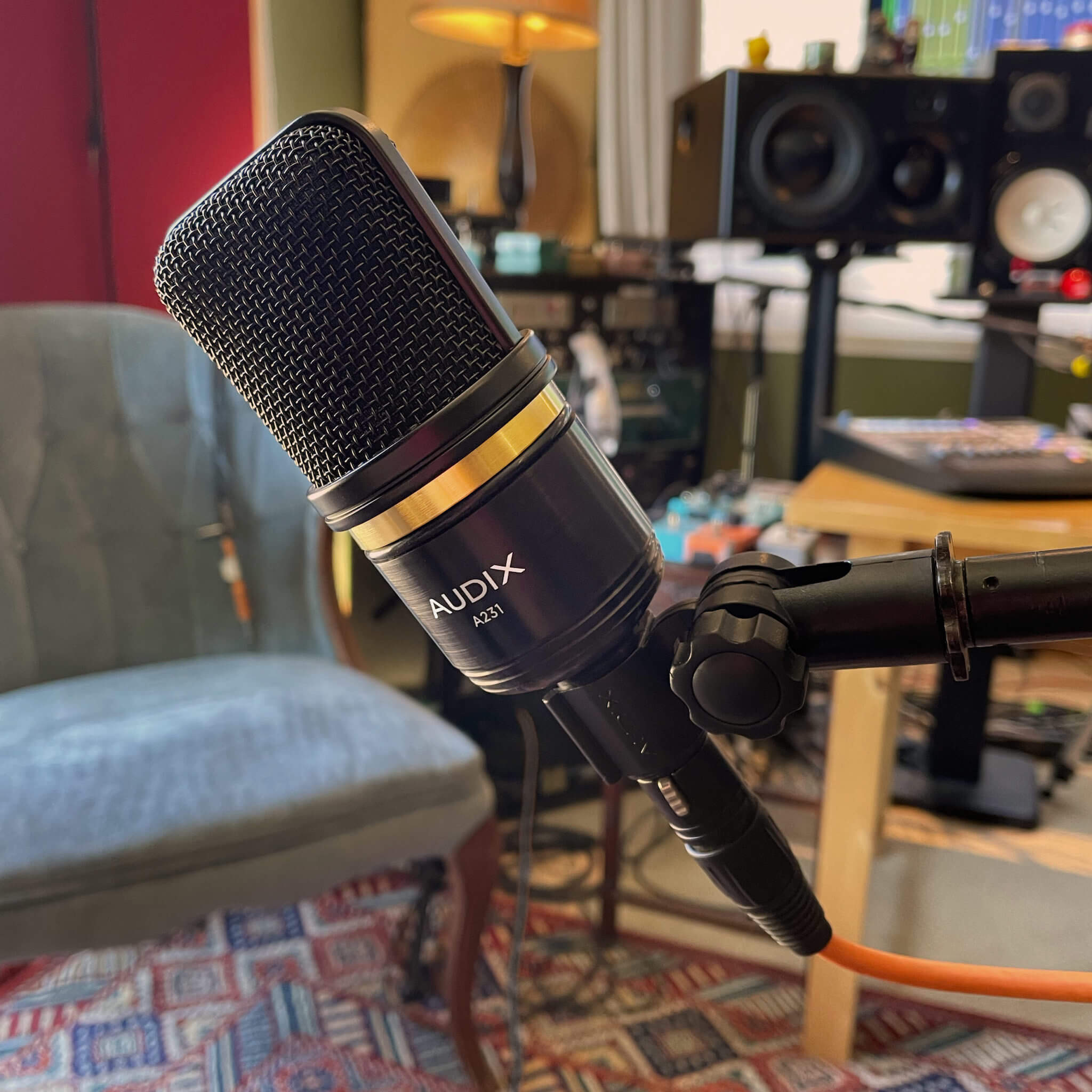 Audix A231 - Large Diaphragm Condenser Vocal Microphone, shown in a studio