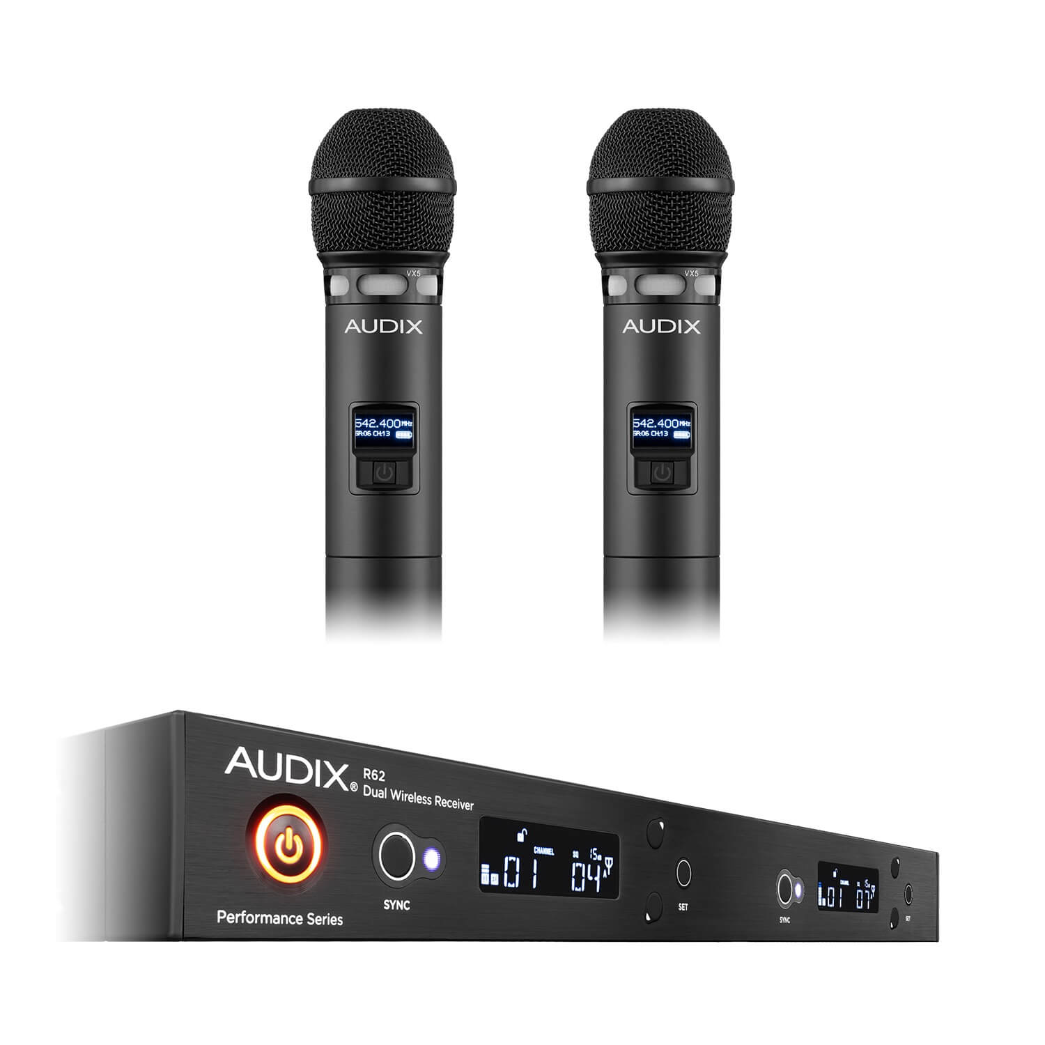 Audix AP62 VX5 - VX5 Dual Handheld Wireless Microphone System