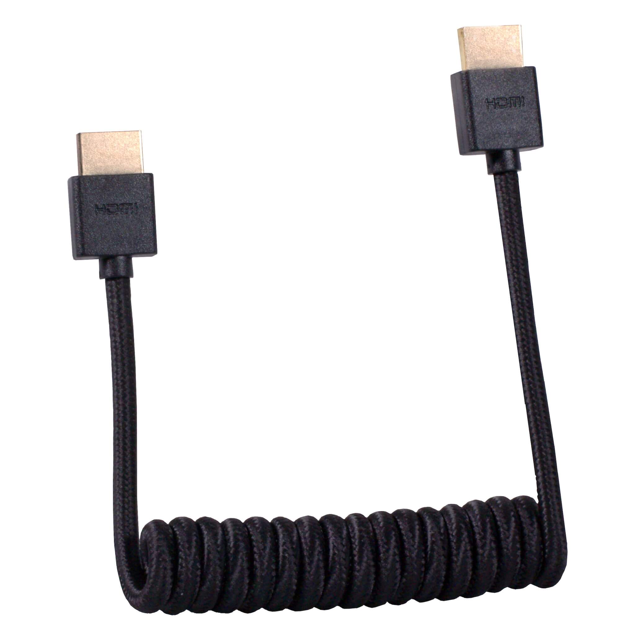Blackhawk Cables - Full HDMI Cable, Coiled, 12-24-inch
