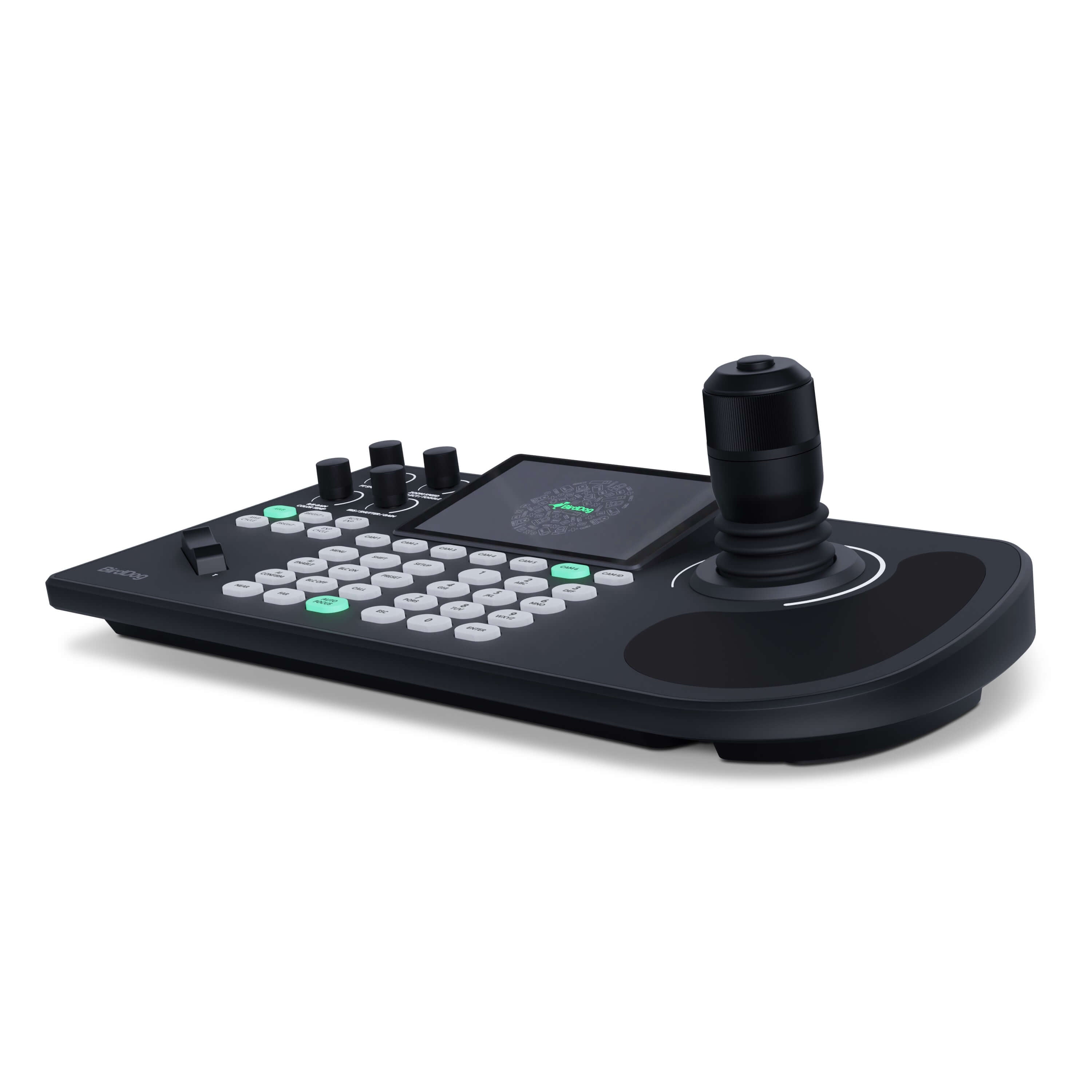 BirdDog KBD - PTZ Camera Joystick Controller with Integrated Screen, angle right