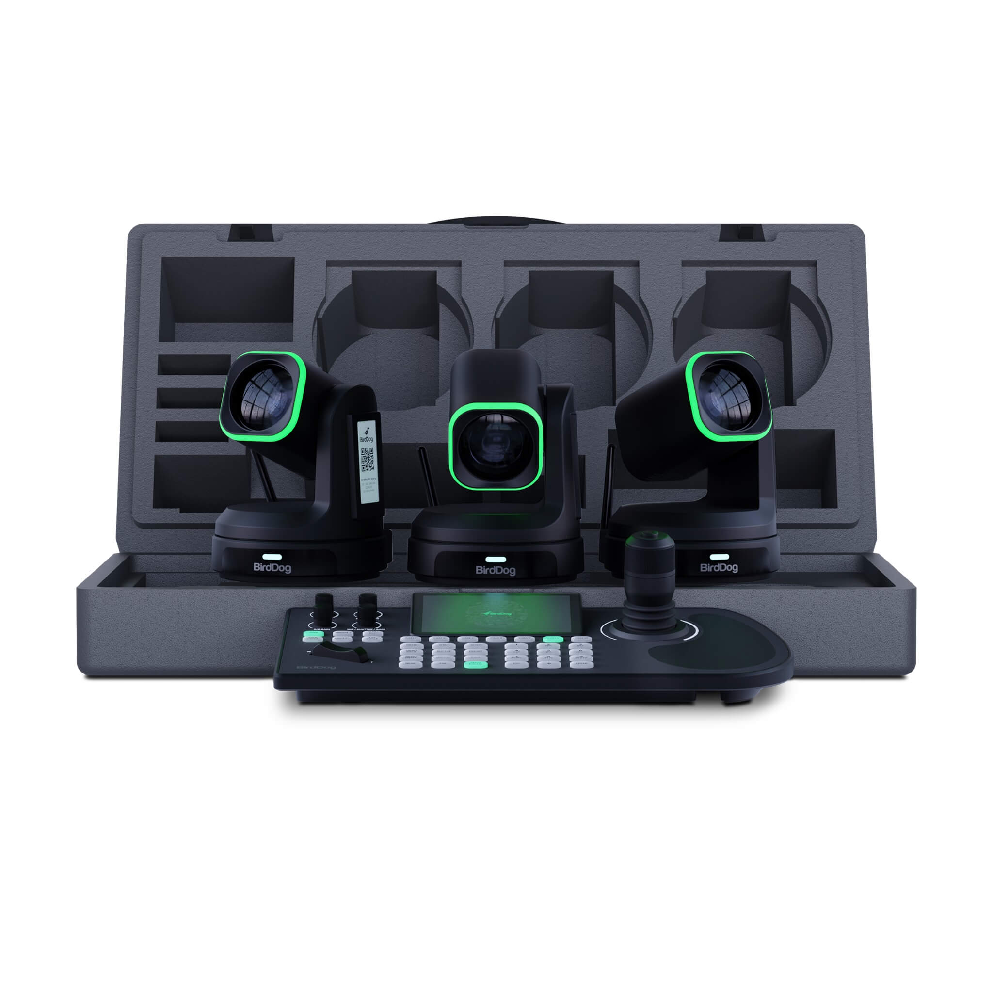 BirdDog X1 Ultra Bundle - 3 black X1 Ultra PTZ Cameras and 1 KBD Controller