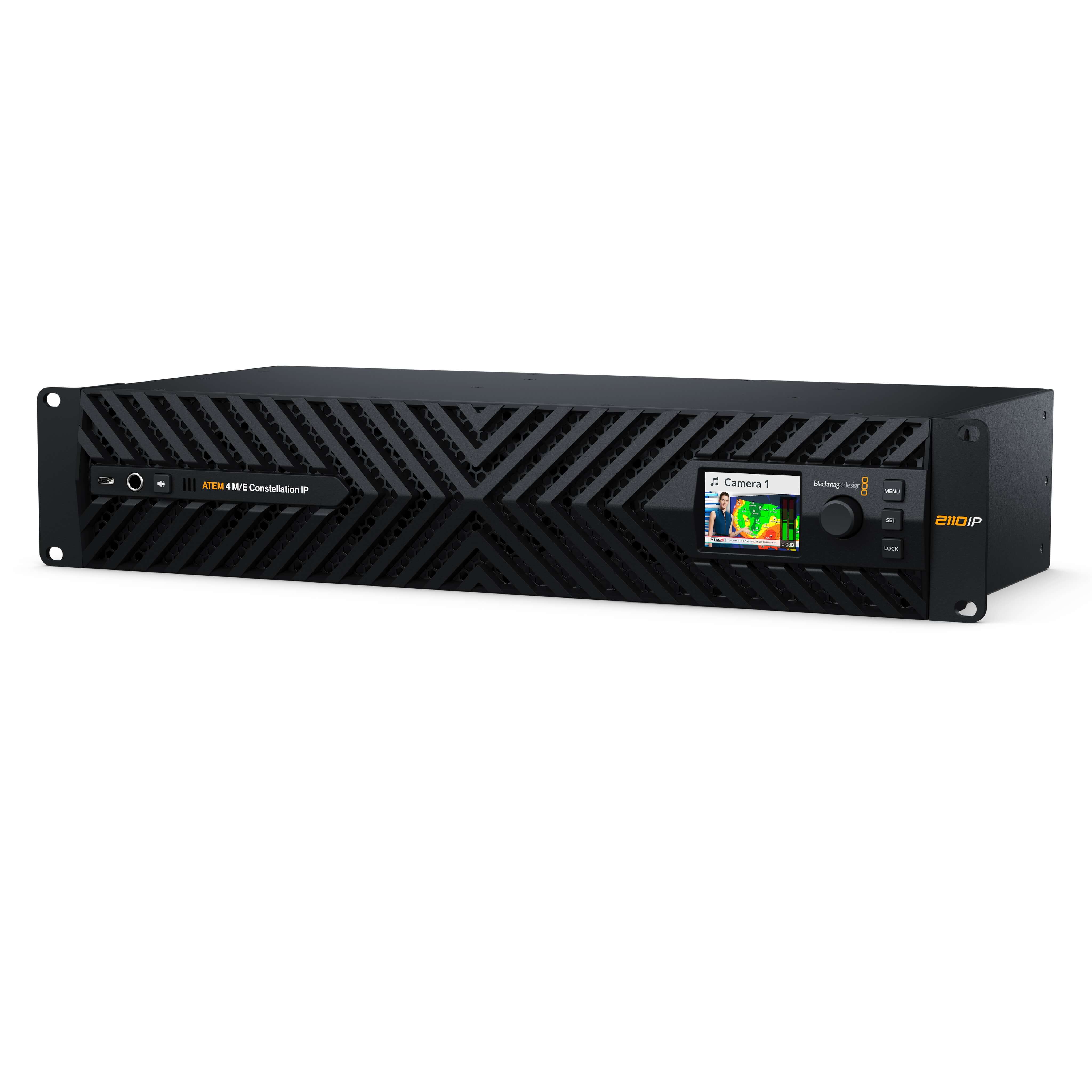 Blackmagic Design ATEM 4 M/E Constellation IP - Video Switcher, angled