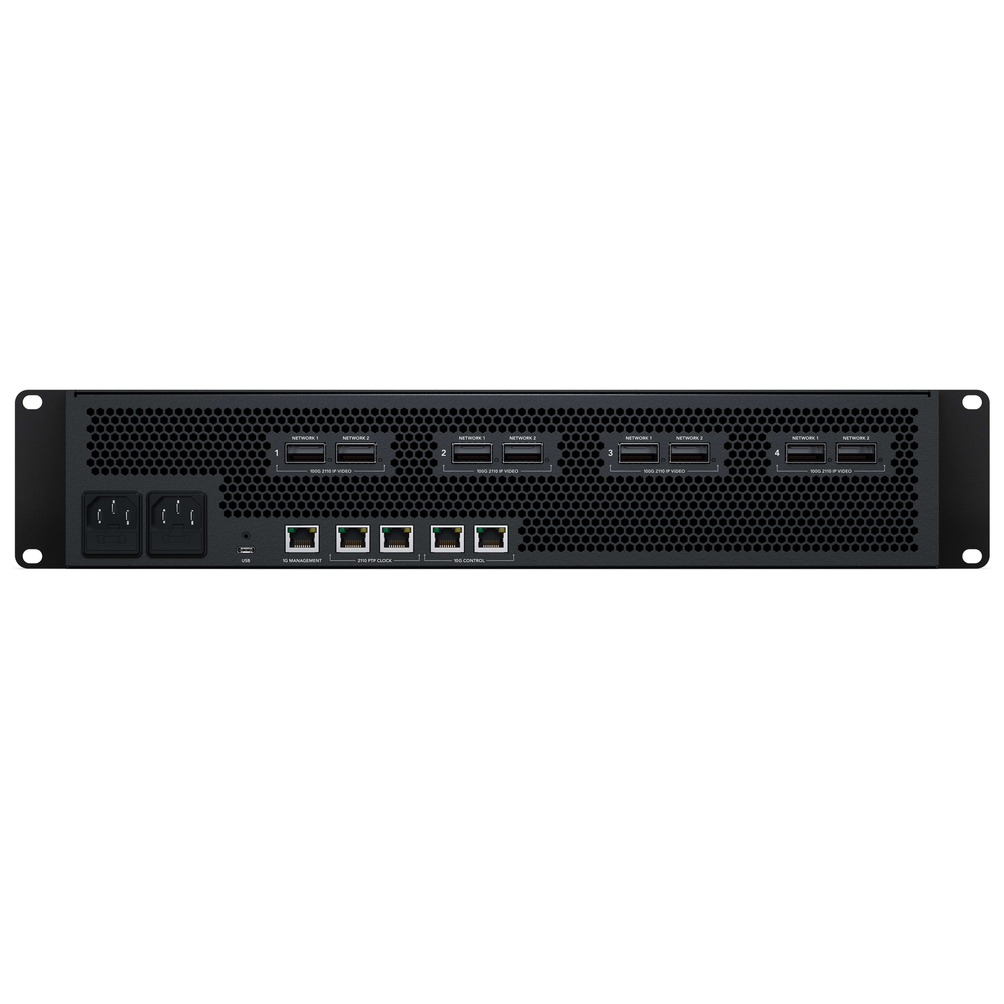Blackmagic Design ATEM 4 M/E Constellation IP - Video Switcher, rear