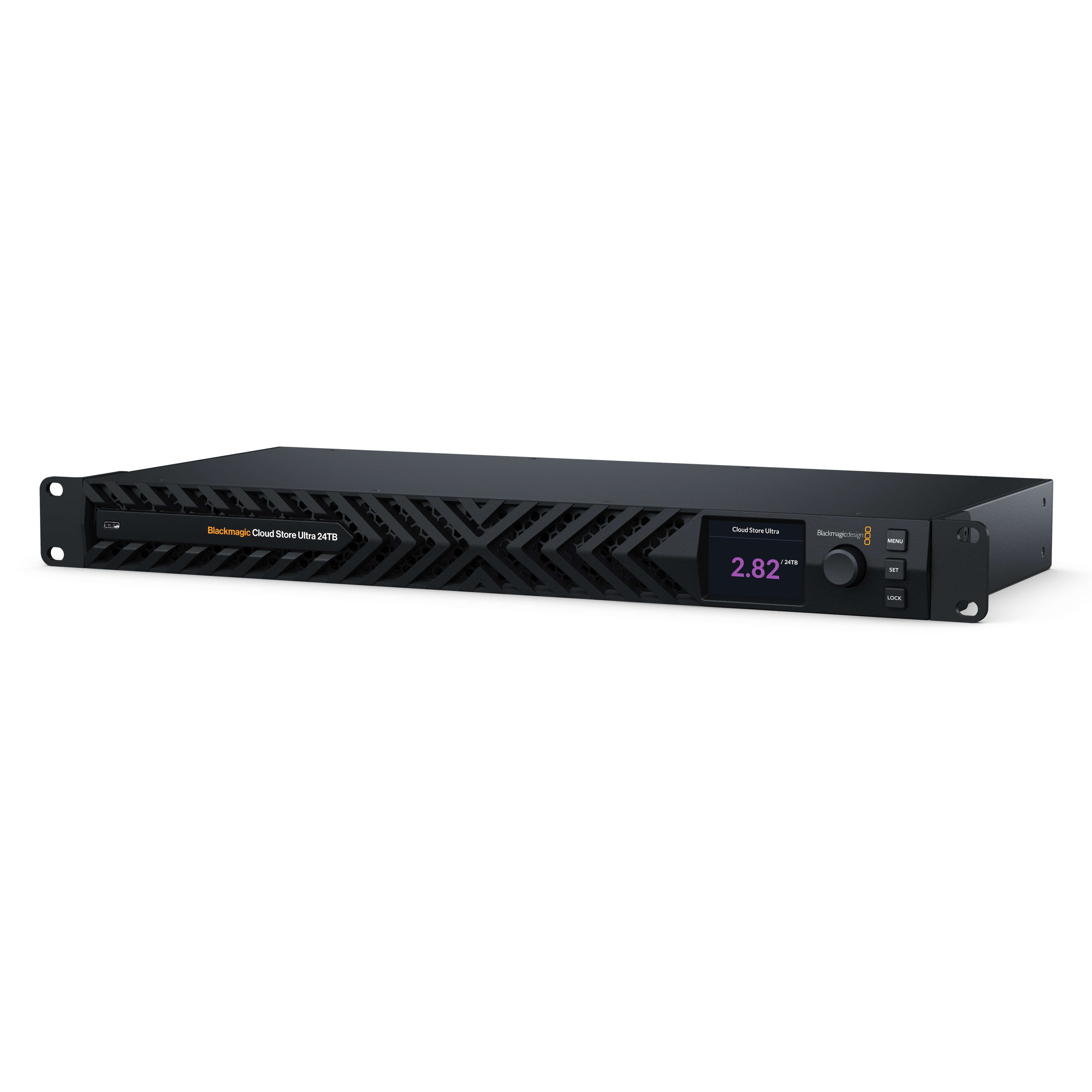 Blackmagic Design Cloud Store Ultra 24TB - extremely high-performance network storage, angled
