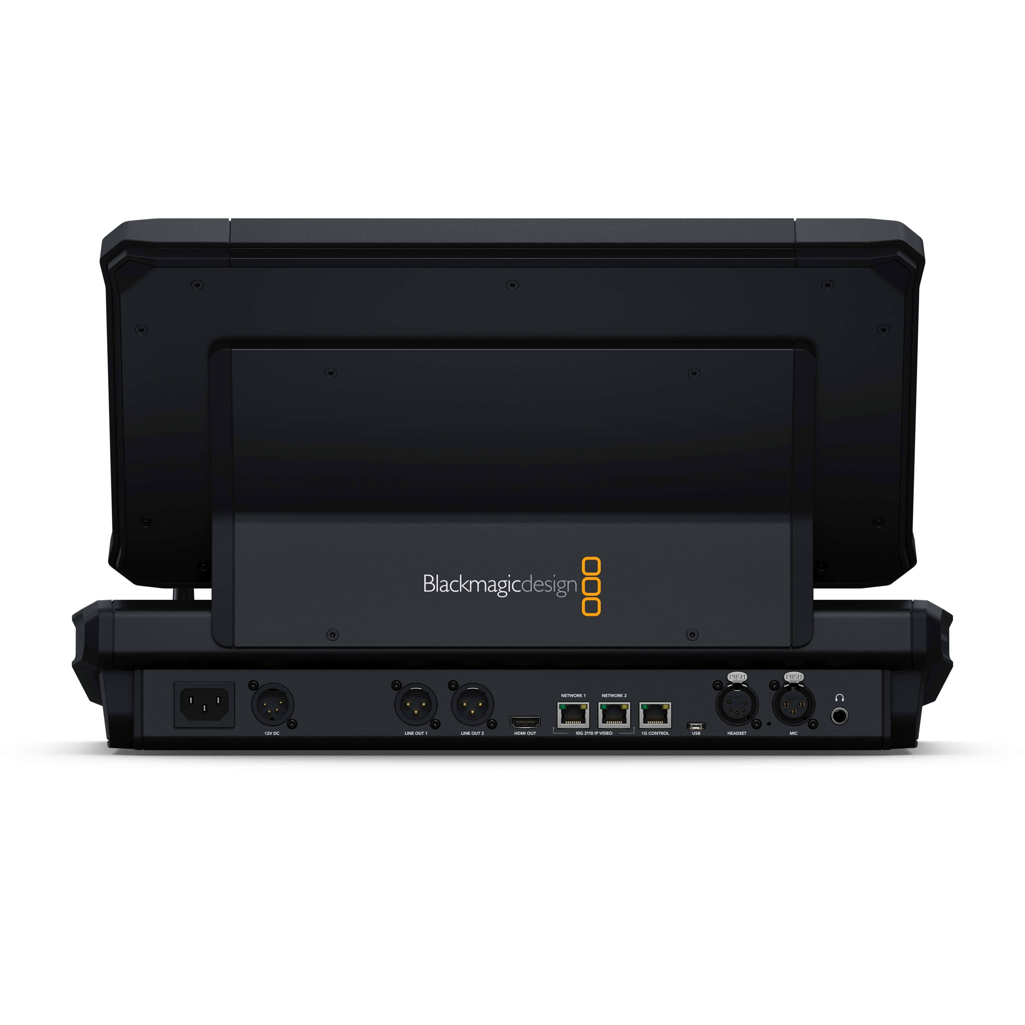 Blackmagic Design Fairlight Live Audio Panel 10 - software based broadcast audio mixer, rear