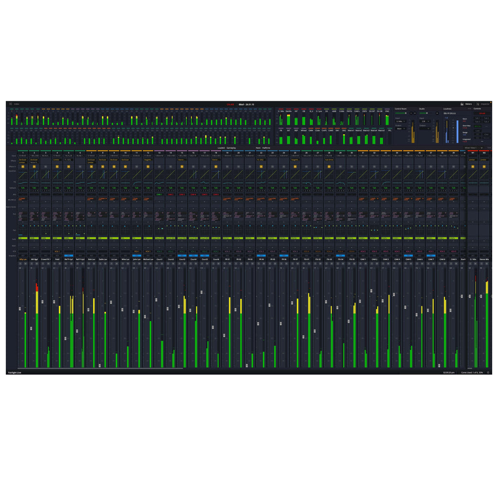 Live Audio Panel Blackmagic Design Fairlight Live Audio Panel 10 - Control Surface