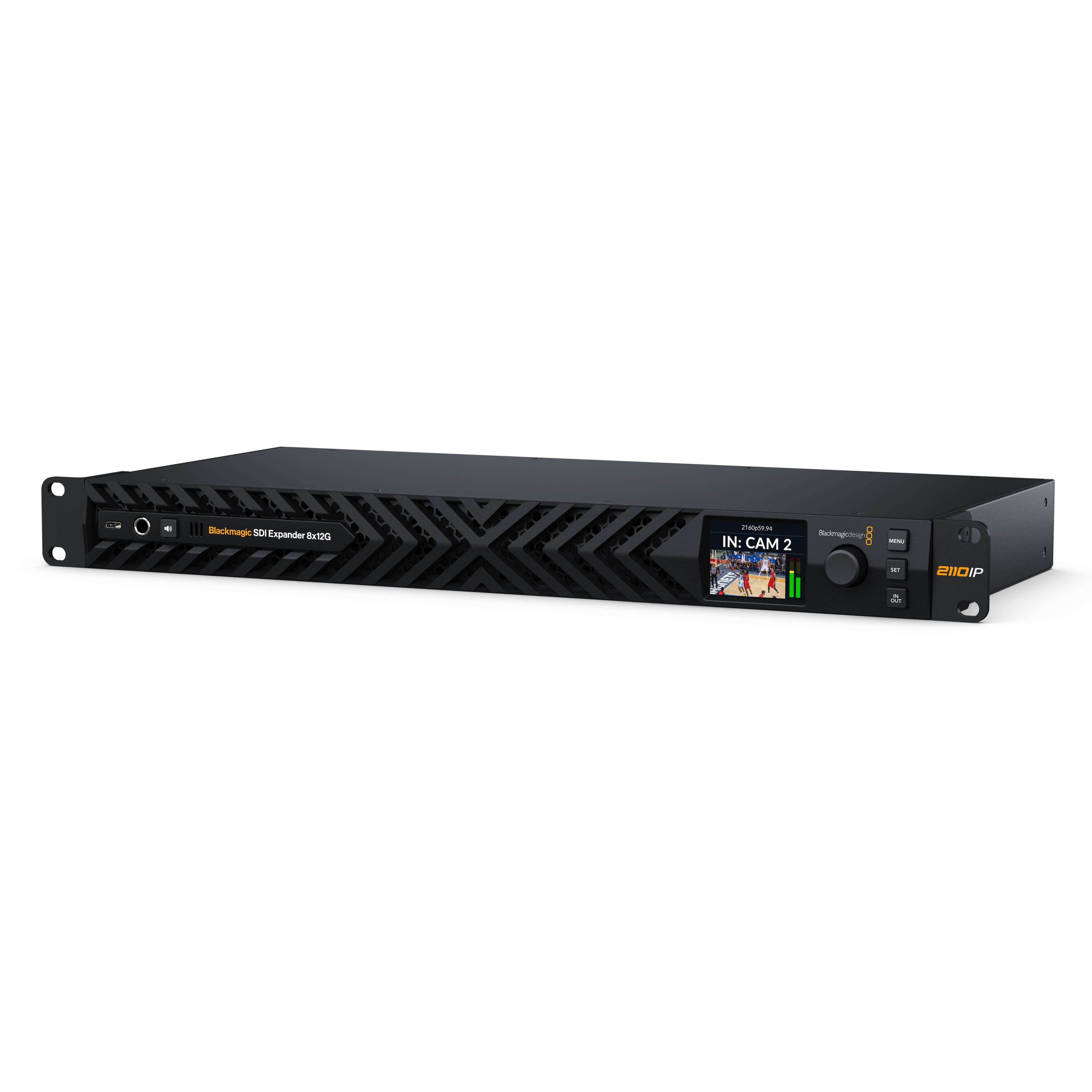 Blackmagic Design SDI Expander 8x12G - 8-ch Bi-Directional Converter, angled