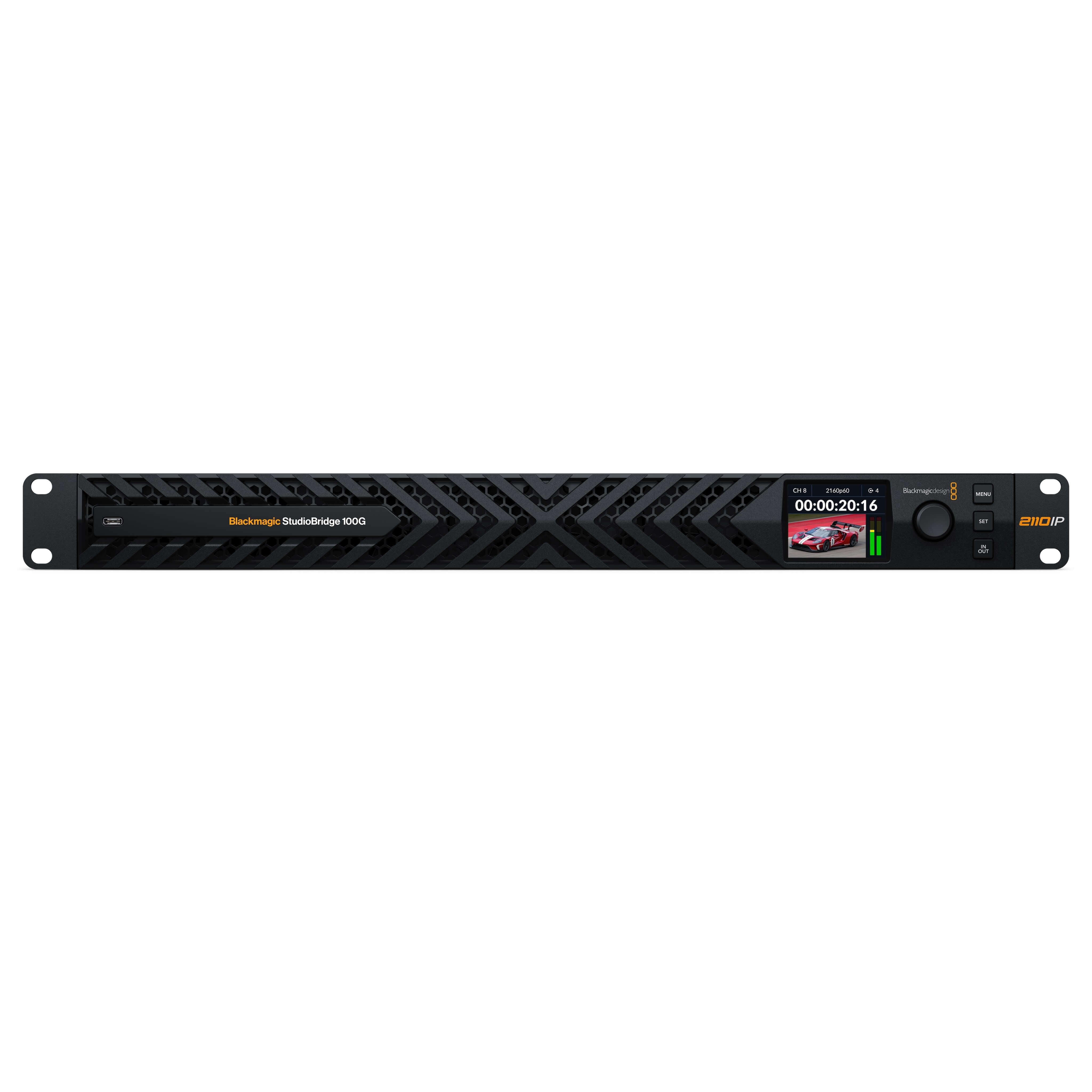 Blackmagic Design StudioBridge 100G - 1-ch 100G Ethernet Bridge, front