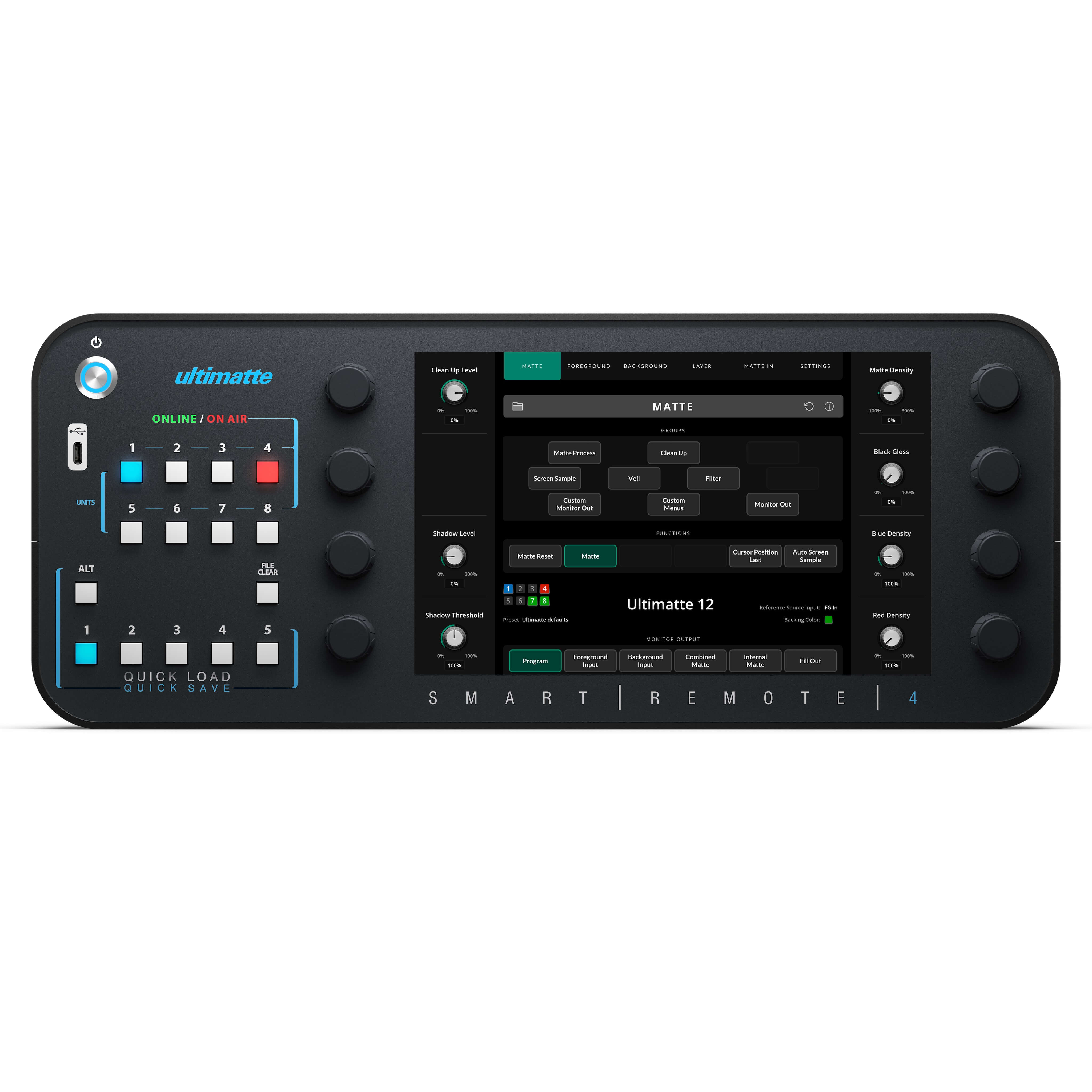 Blackmagic Design Ultimatte Smart Remote 4 G2 - Touchscreen Controller, front