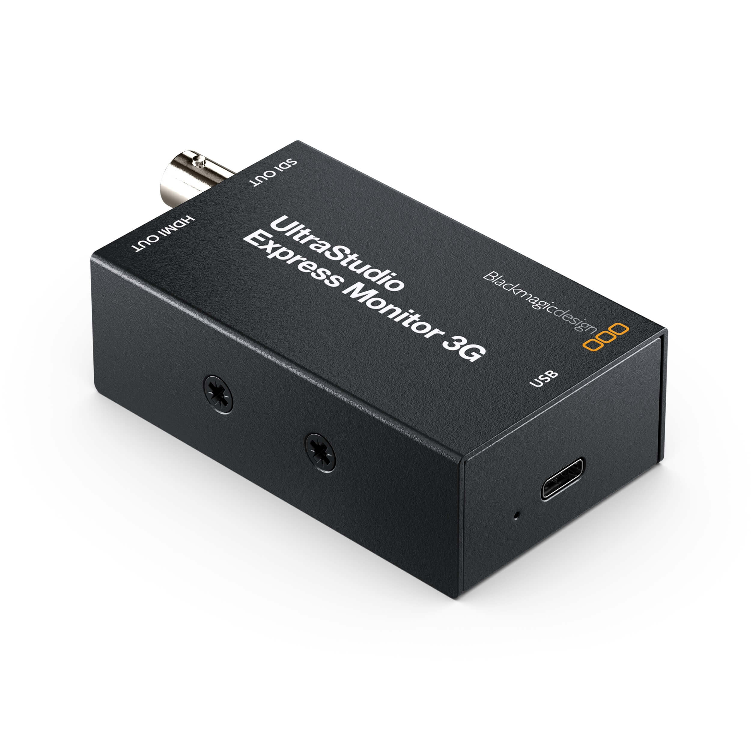 Blackmagic Design UltraStudio Express Monitor 3G for USB4, angled left