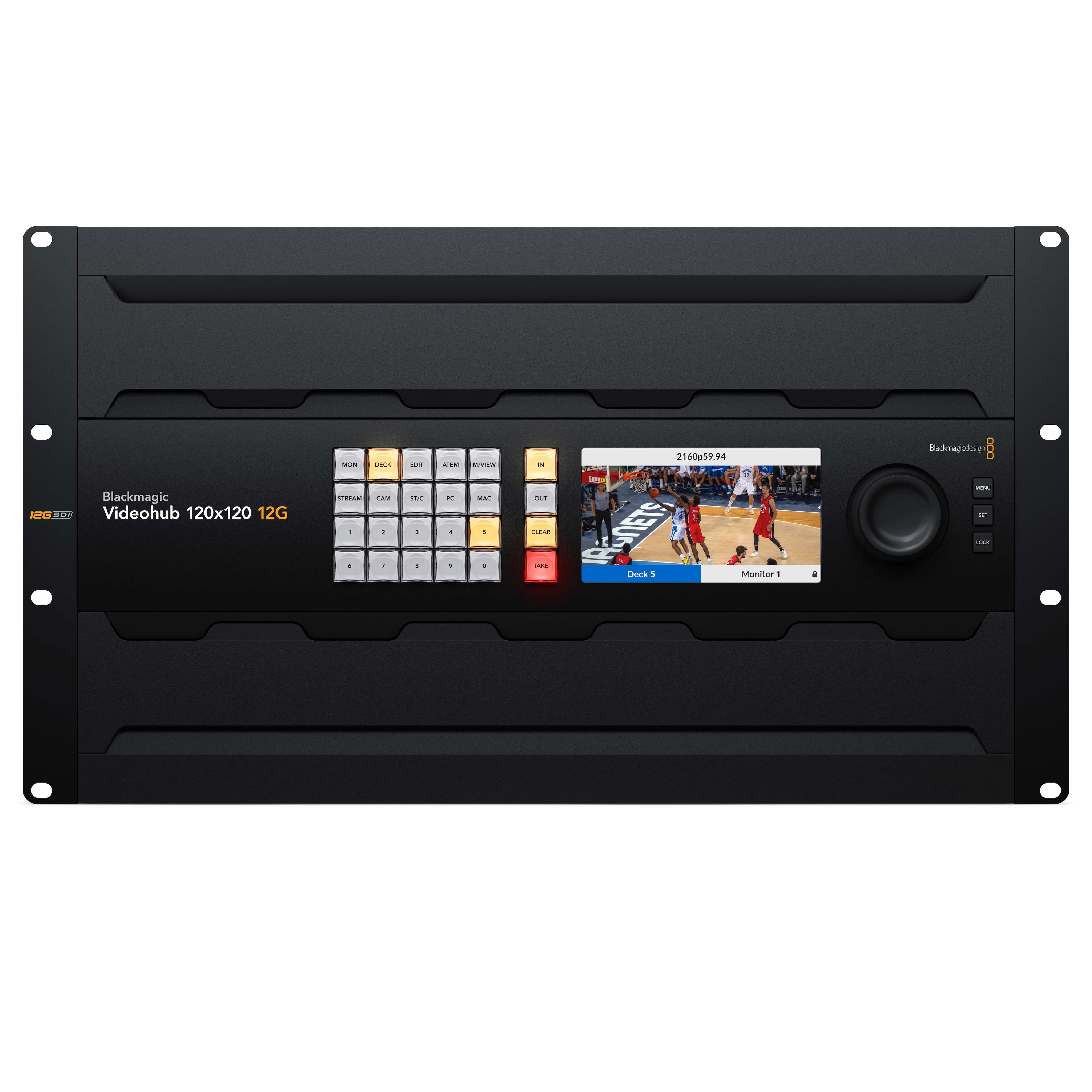 Blackmagic Design Videohub 120x120 12G - 12G-SDI Video Router, front