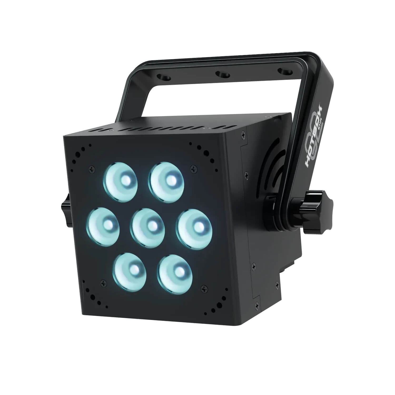 Blizzard Lighting HotBox G2 EXA - RGBAW+UV LED Par Wash Light, hung left