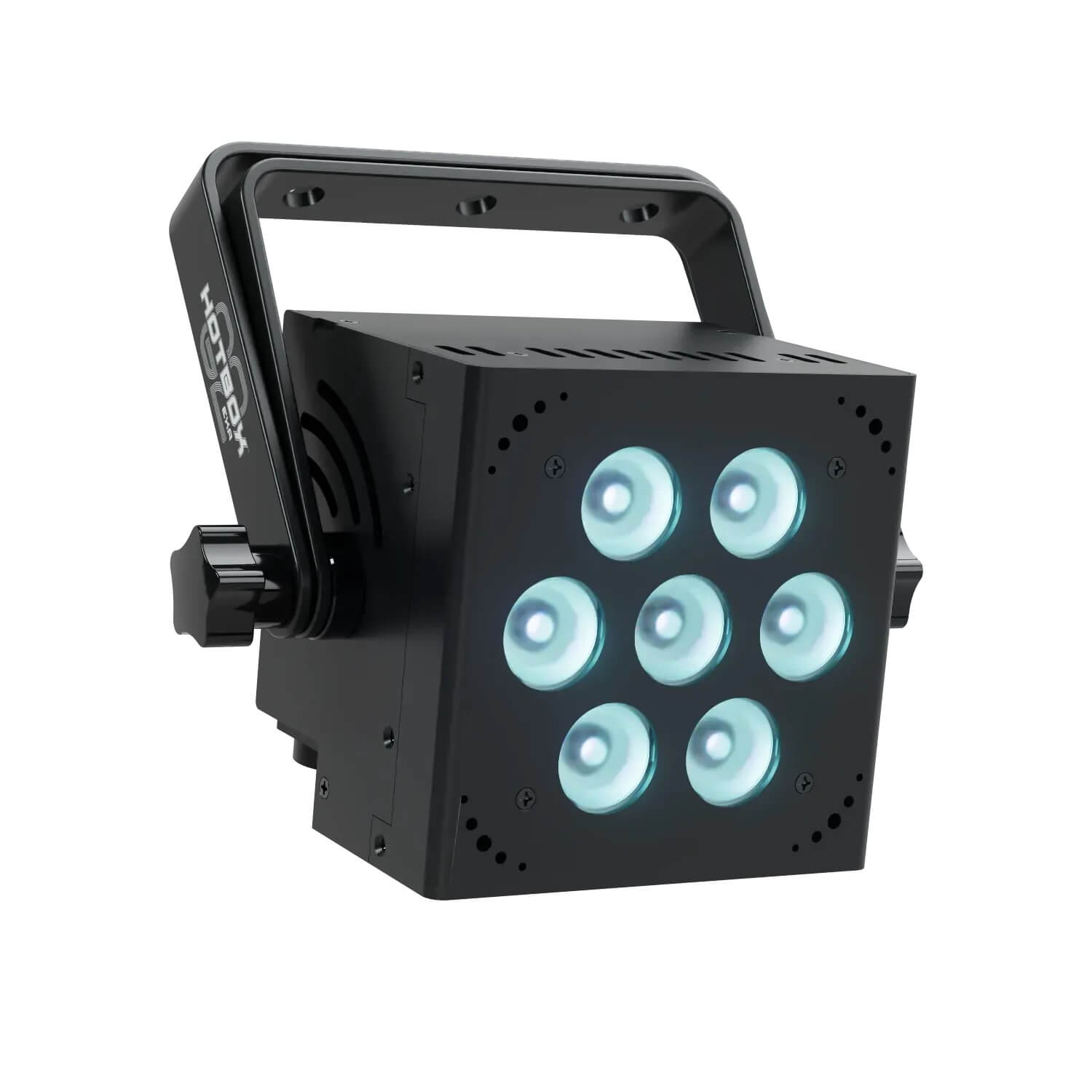 Blizzard Lighting HotBox G2 EXA - RGBAW+UV LED Par Wash Light, hung right
