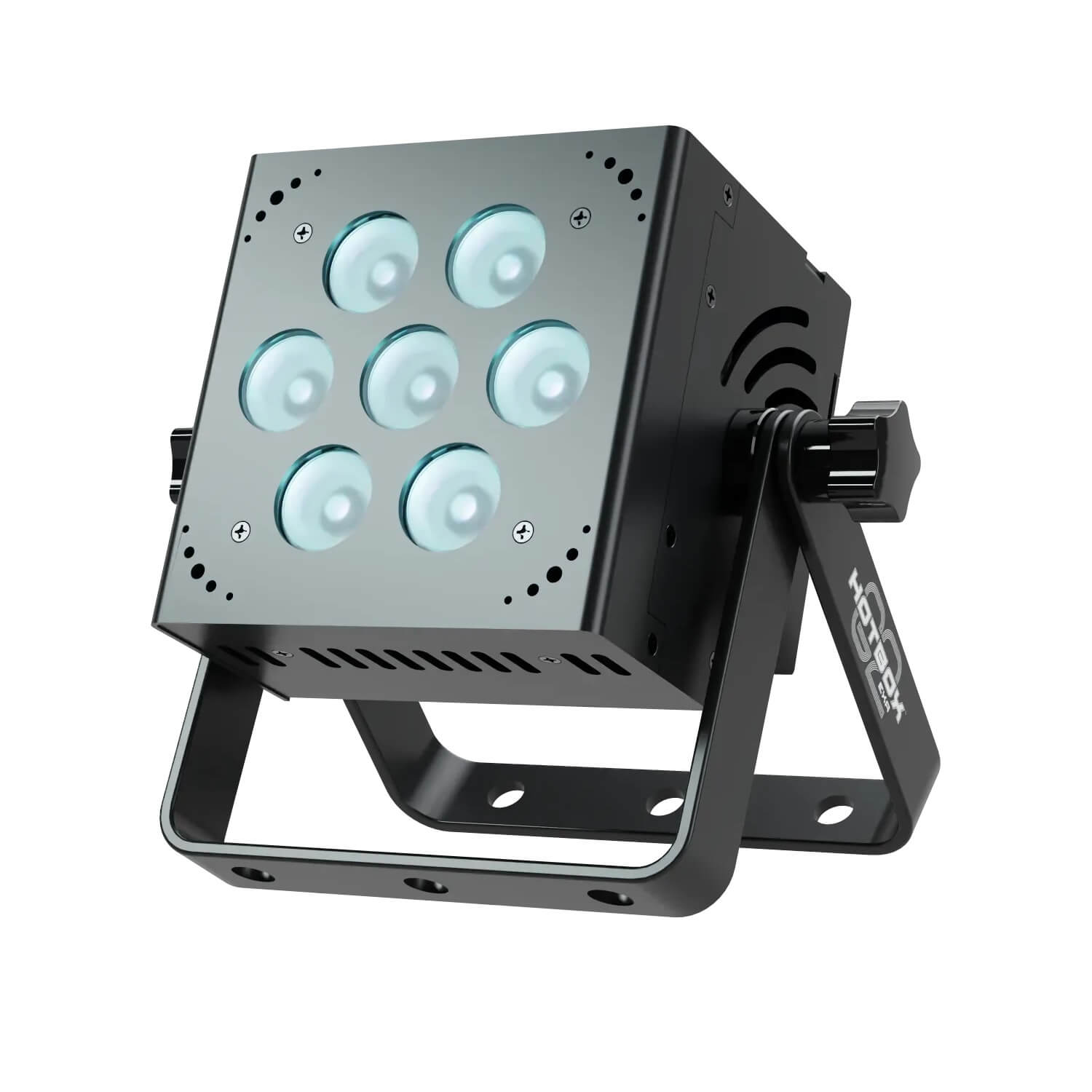 Blizzard Lighting HotBox G2 EXA - RGBAW+UV LED Par Wash Light, stand left