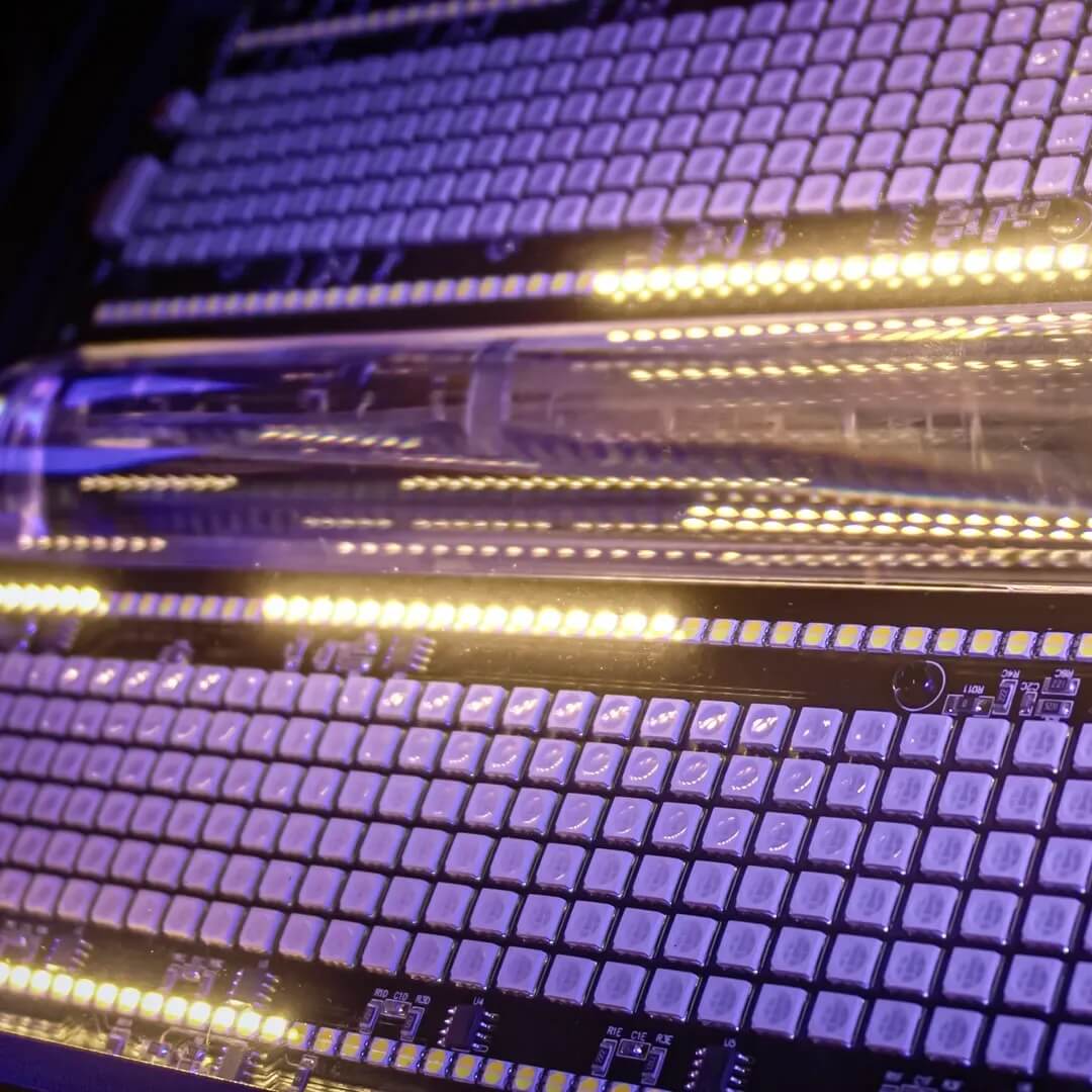 Blizzard Lighting InfiniPix Big Blind - Full Color LED Blinder Strobe lighting fixture, closeup