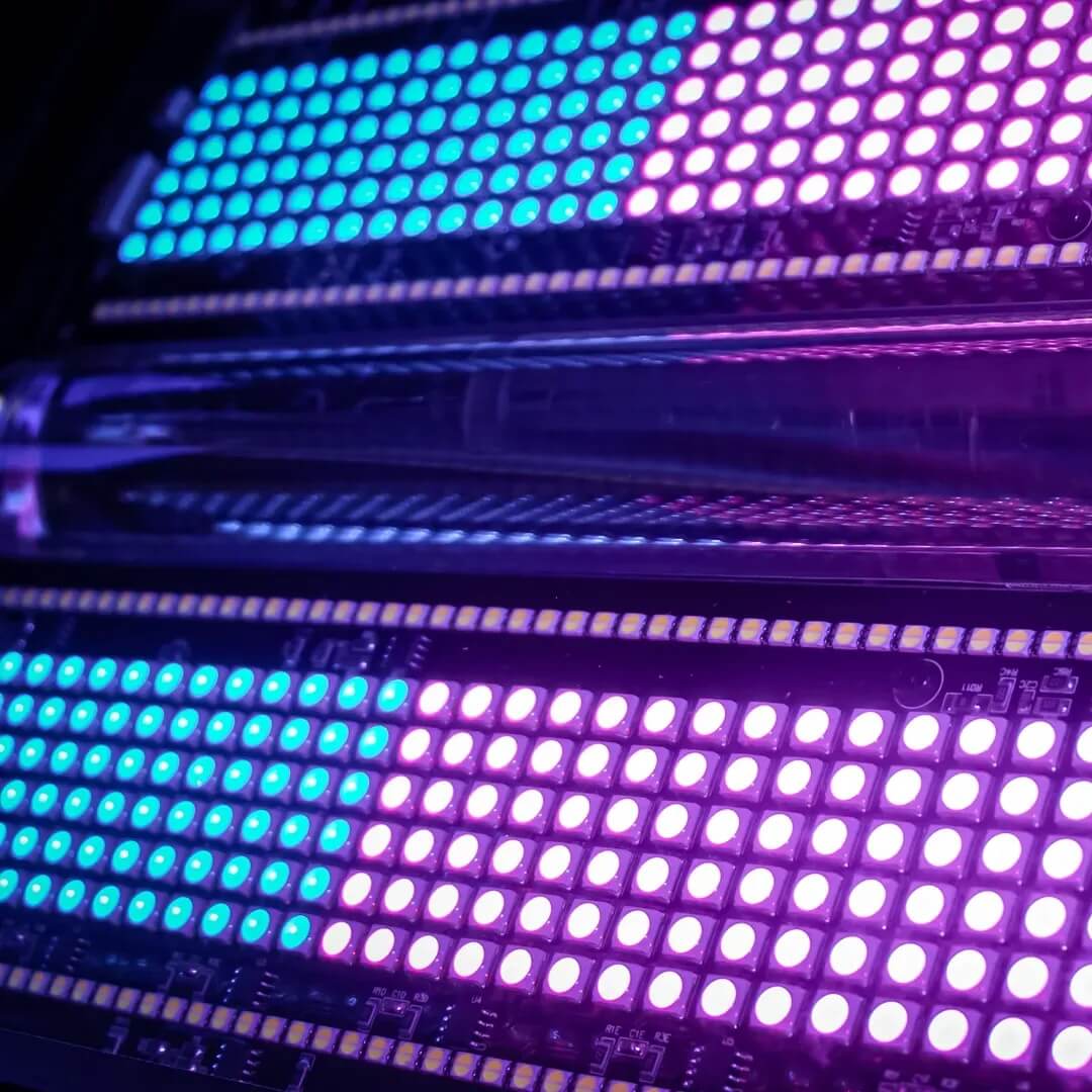 Blizzard Lighting InfiniPix Big Blind - Full Color LED Blinder Strobe lighting fixture, closeup