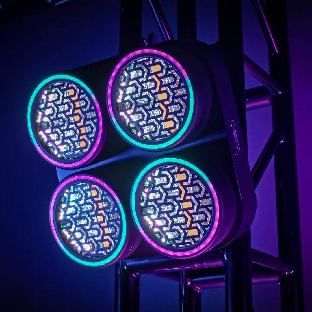 Blizzard Lighting Lux Quadra X4 - Quad WW Blinder with RGB Effects, FX