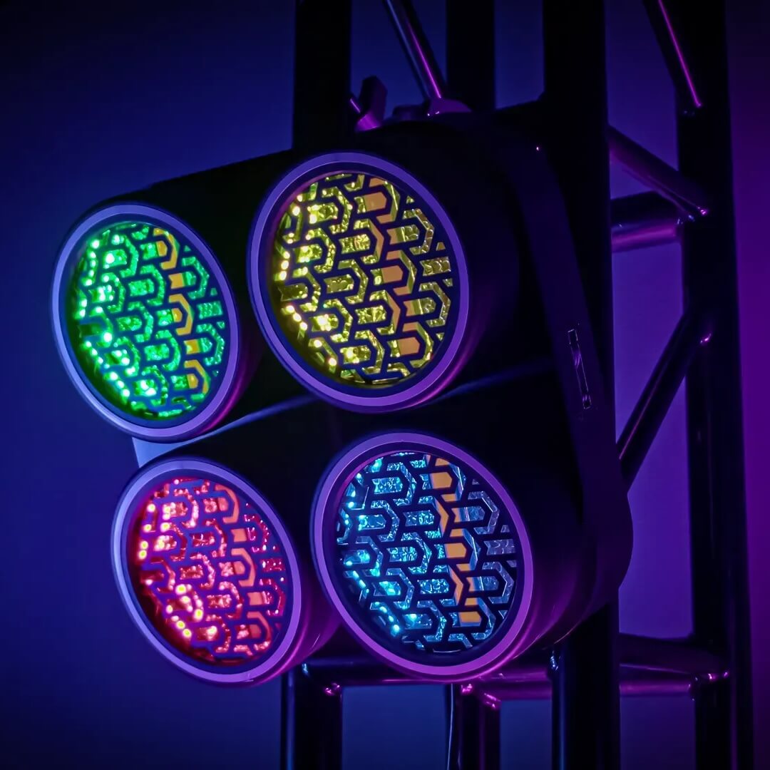 Blizzard Lighting Lux Quadra X4 - Quad WW Blinder with RGB Effects, RGB