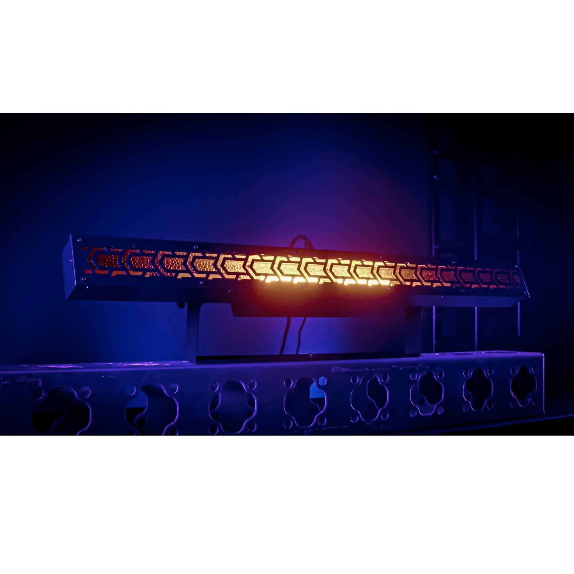 Blizzard Lighting Lux Reactor - 1m WW Linear Blinder with RGB Effects, Warm White