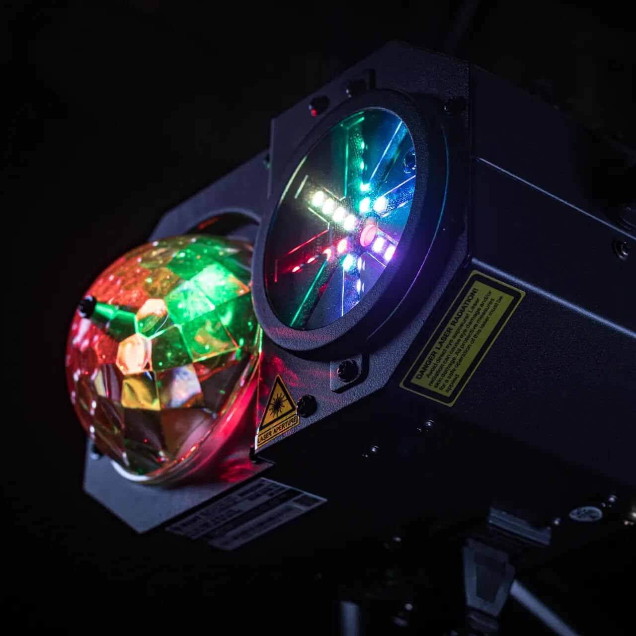 Blizzard Lighting minisystem - LED Beams, Eye Candy and R/G Laser Show