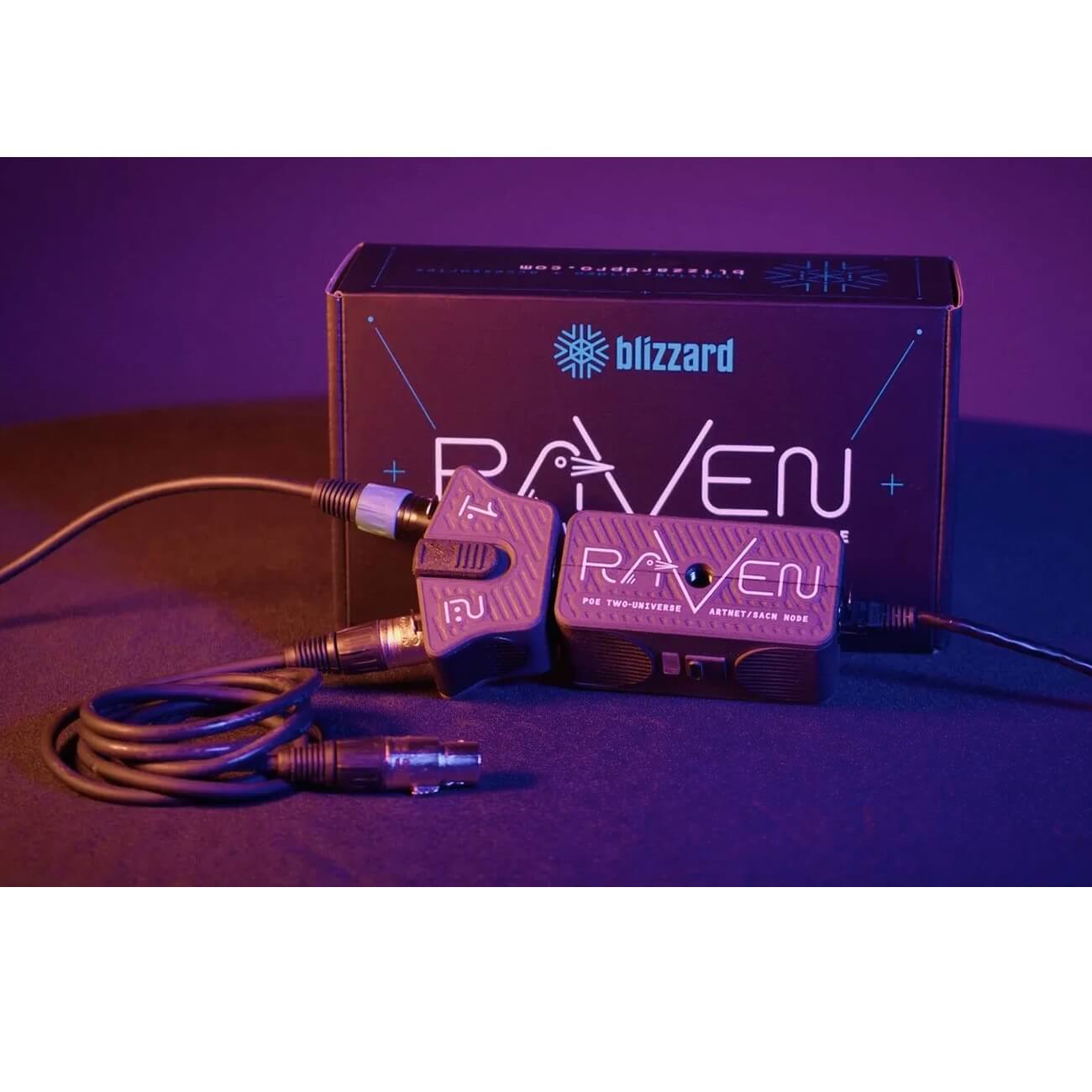 Blizzard Lighting Raven - PoE Two-Universe Art-Net/sACN Node, two DMX universes