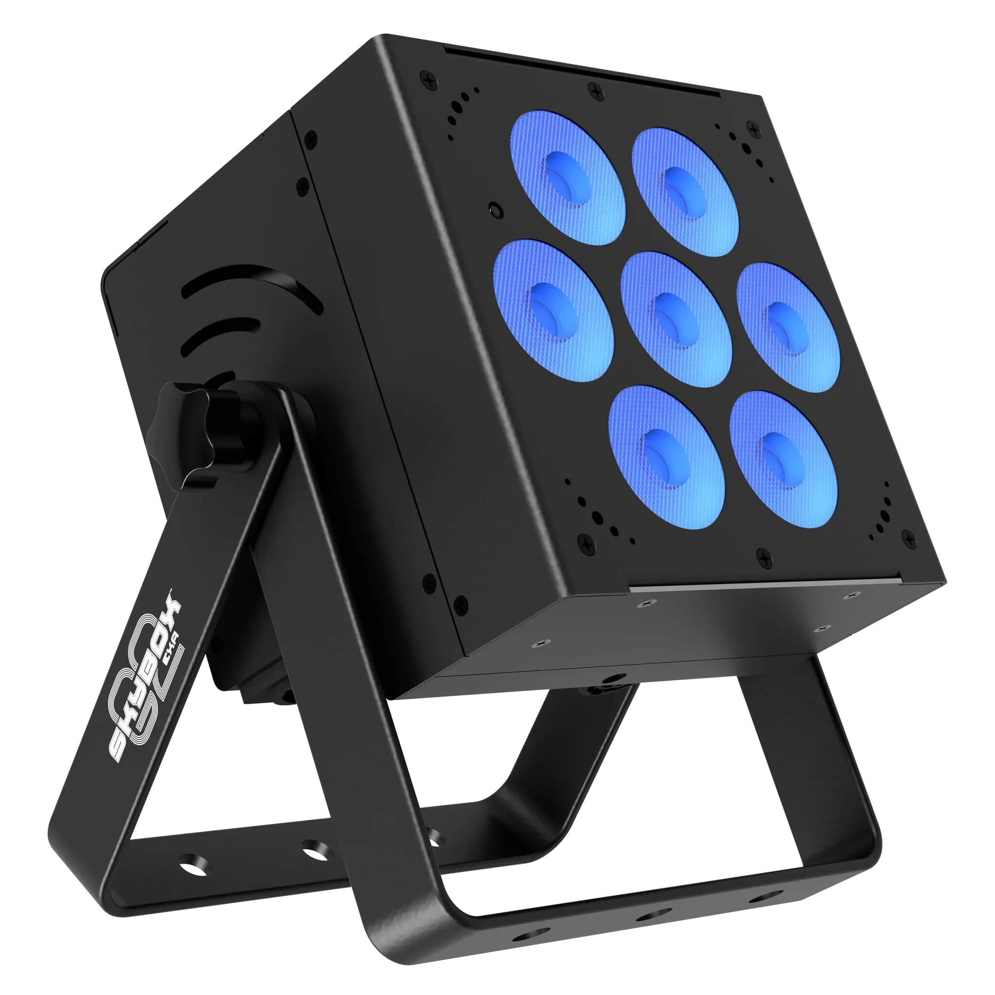 Blizzard Lighting SkyBox G2 EXA - 7x 15W LED Par with Li-Ion Battery, blue
