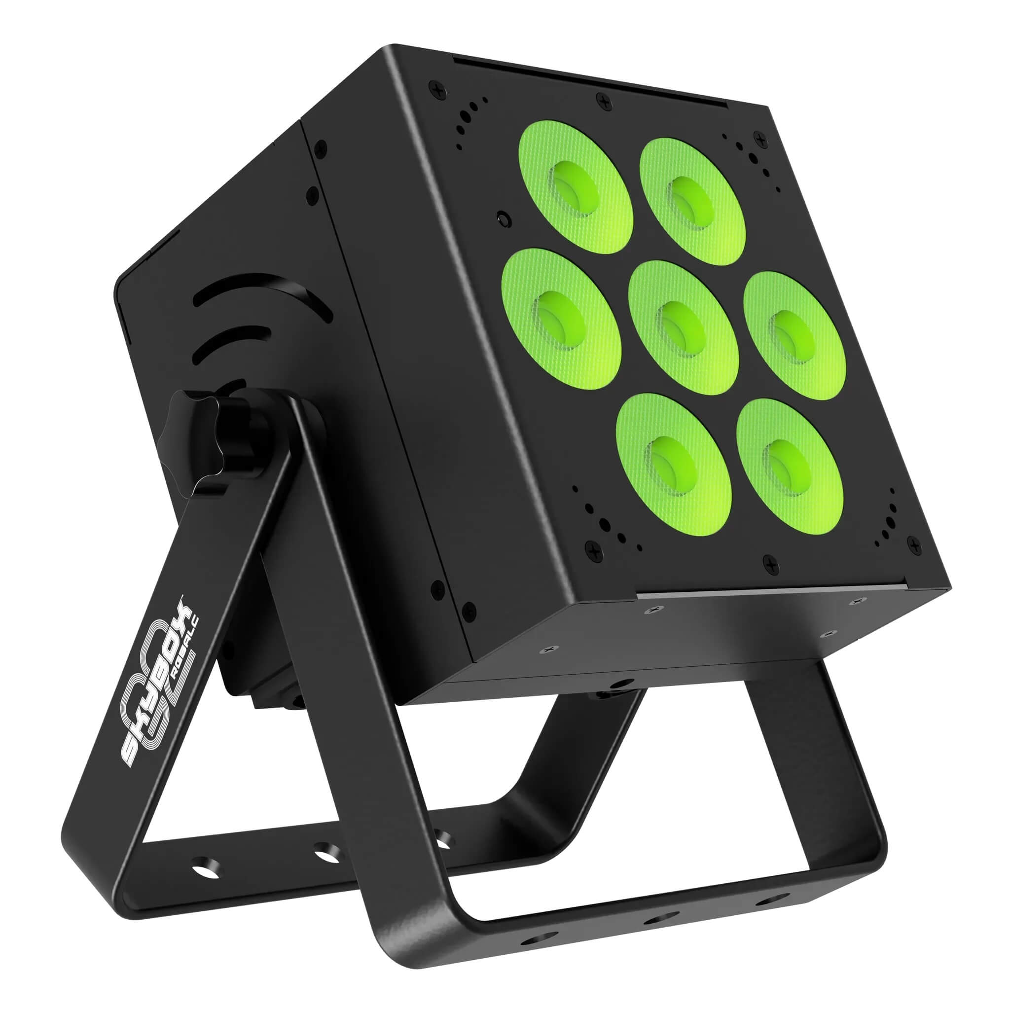 Blizzard Lighting SkyBox G2 RGBALC - 7x 15W LED Par with Li-Ion Battery, lime